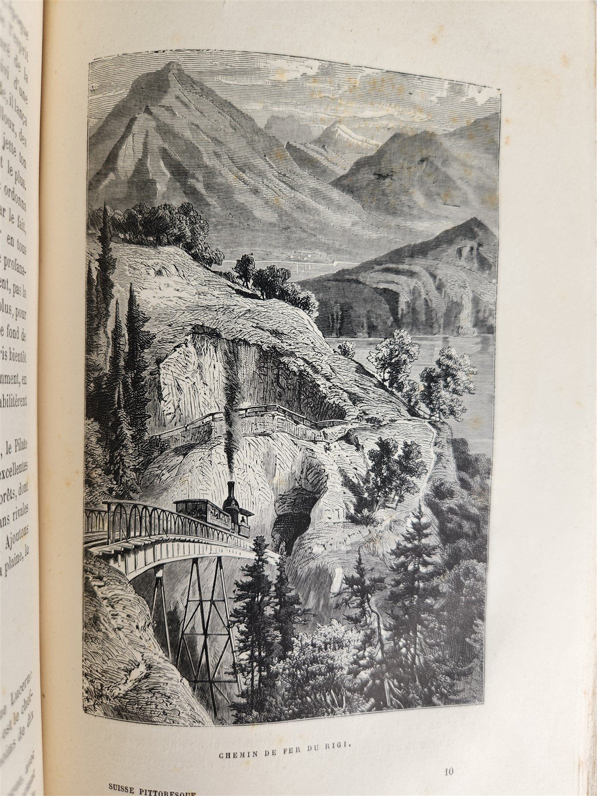 1883 PICTURESQUE SWITZERLAND antique ILLUSTRATED LA SUISSE PITTORESQUE