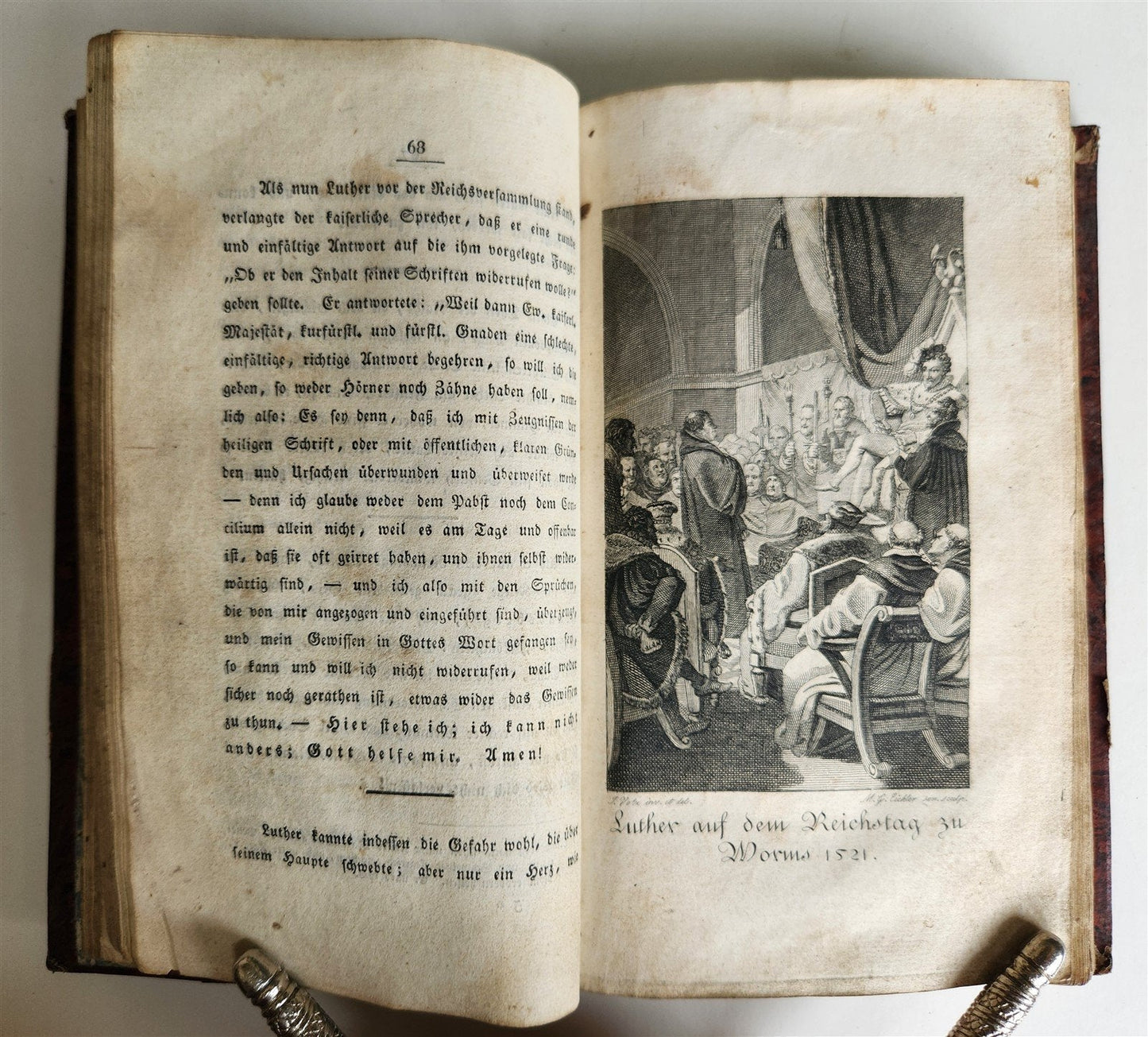 1817 MARTIN LUTHER & HIS CONTEMPORARIES 2 VOLUMES antique in GERMAN
