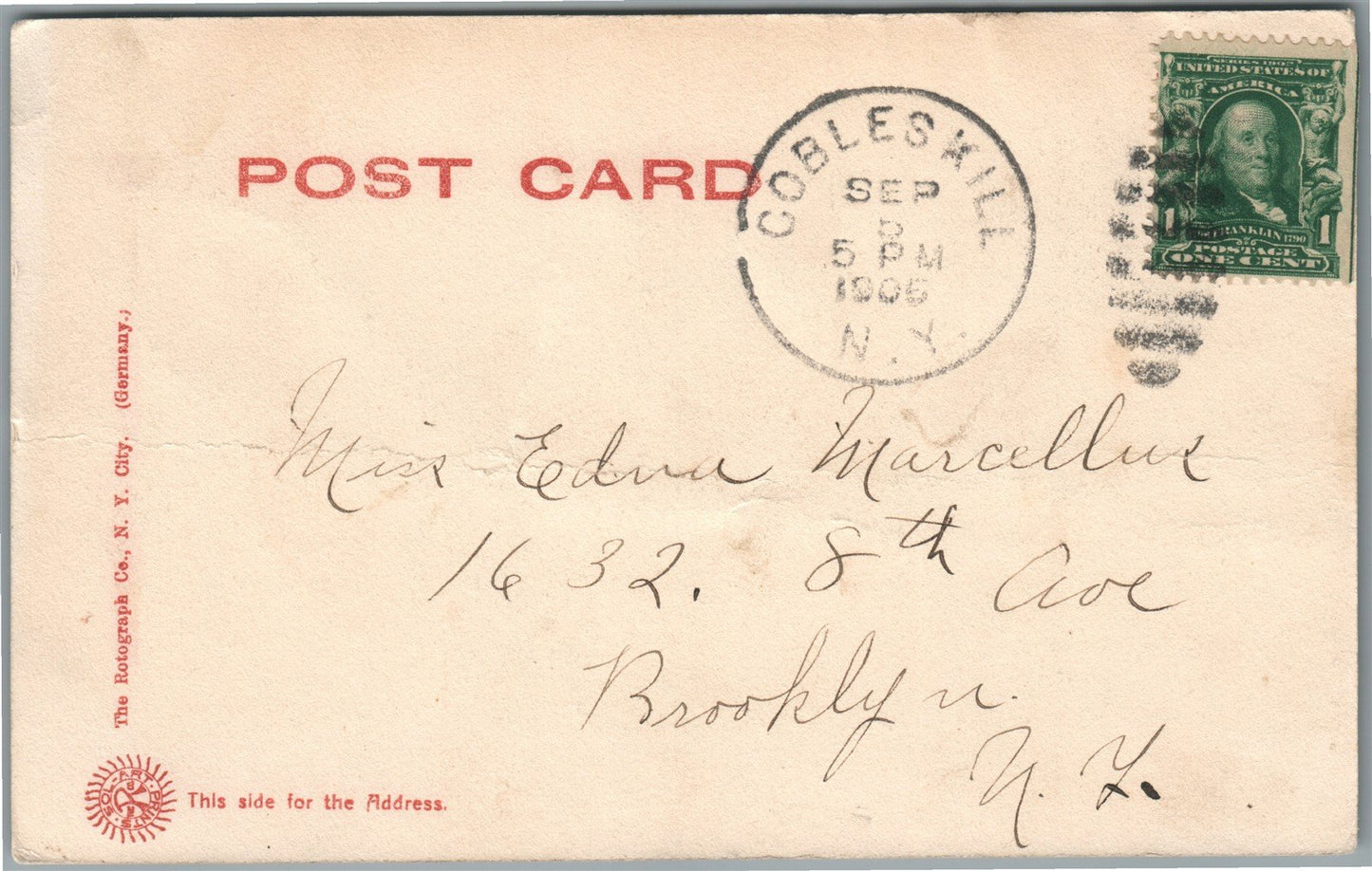 COBLESKILL NY FAIR GROUNDS ANTIQUE POSTCARD