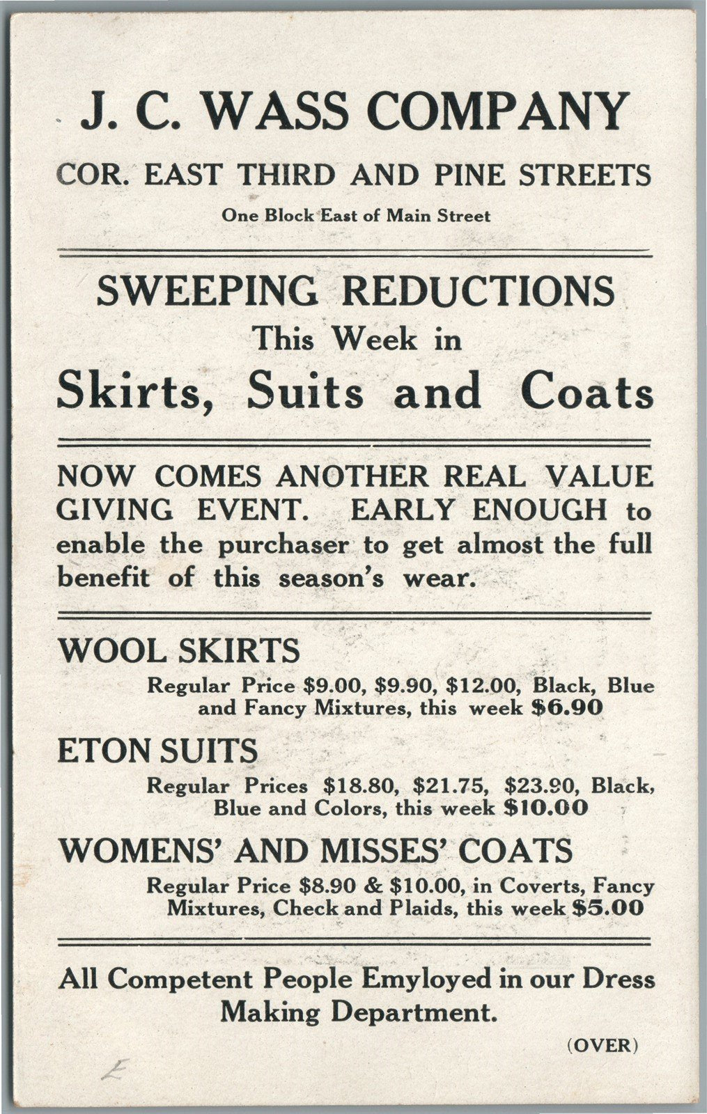 CHATAUQUA NY HOTEL ATHENAEUM ADVERTISING ANTIQUE POSTCARD