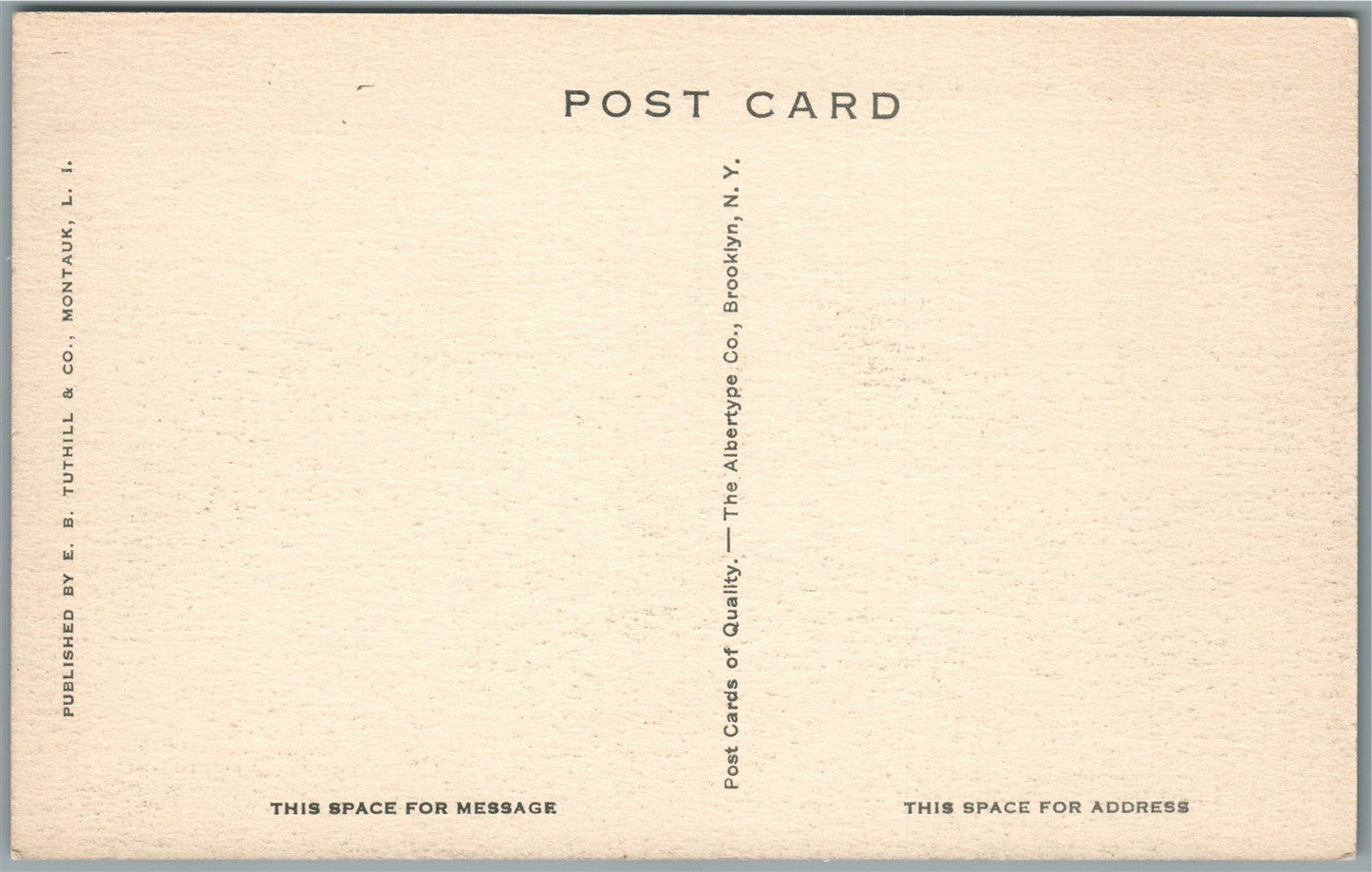 LONG ISLAND NY MONTAUK MANOR ANTIQUE POSTCARD