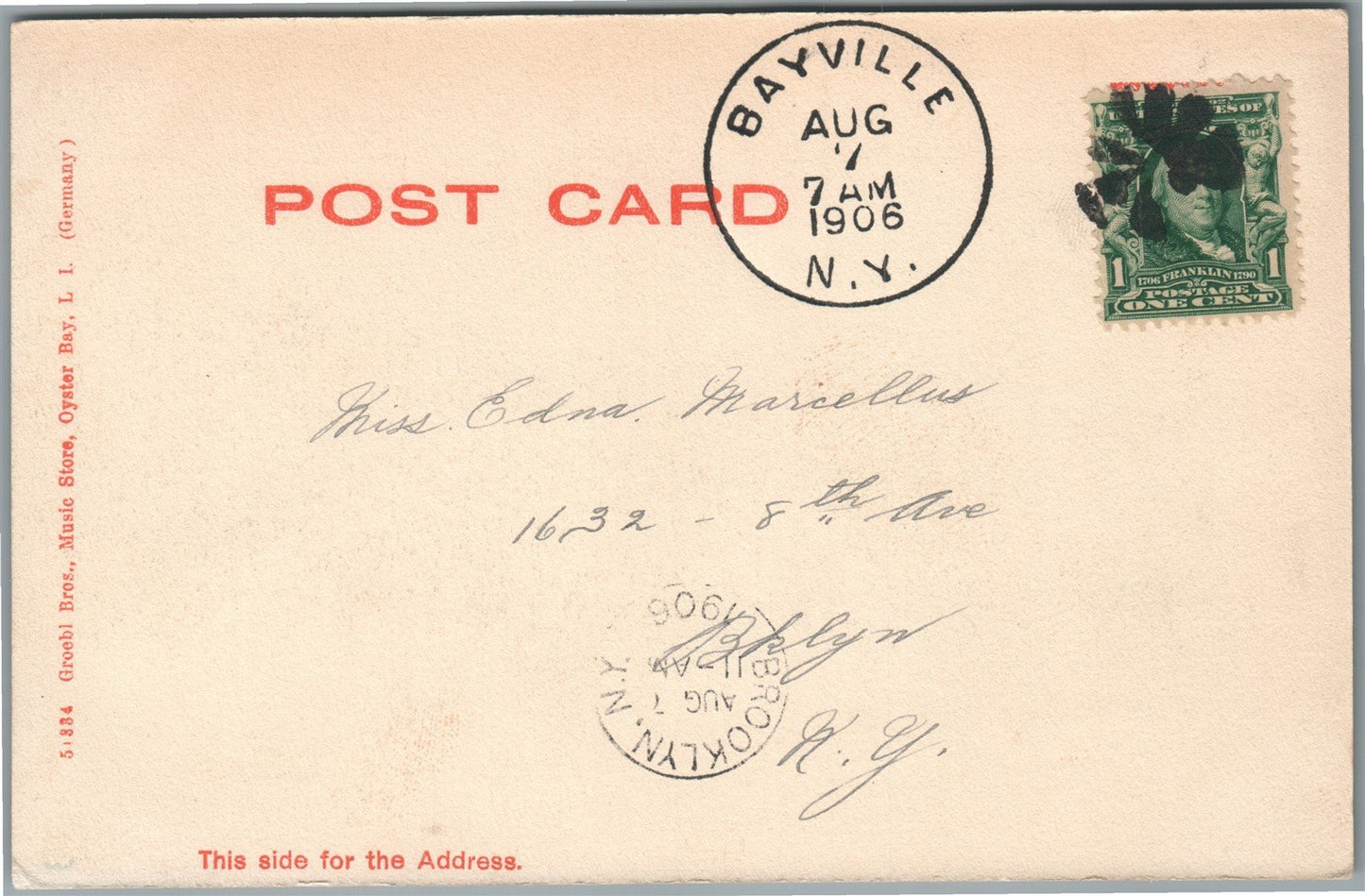 OYSTER BAY LI NY BAYVILLE BEACH ANTIQUE POSTCARD