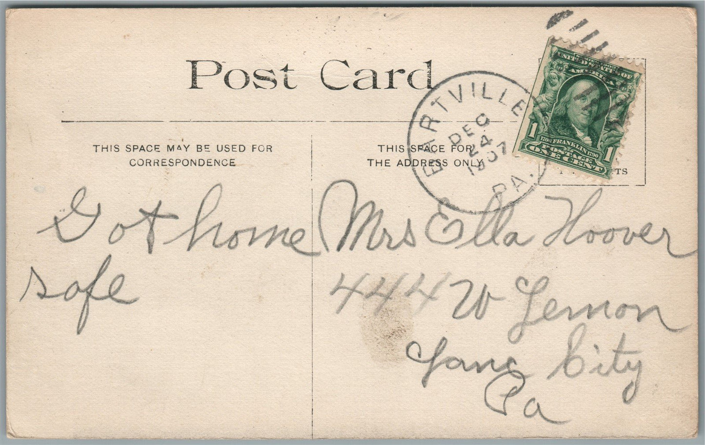 McCALL'S FERRY PA DAM TEMPORARY RAILROAD ANTIQUE POSTCARD