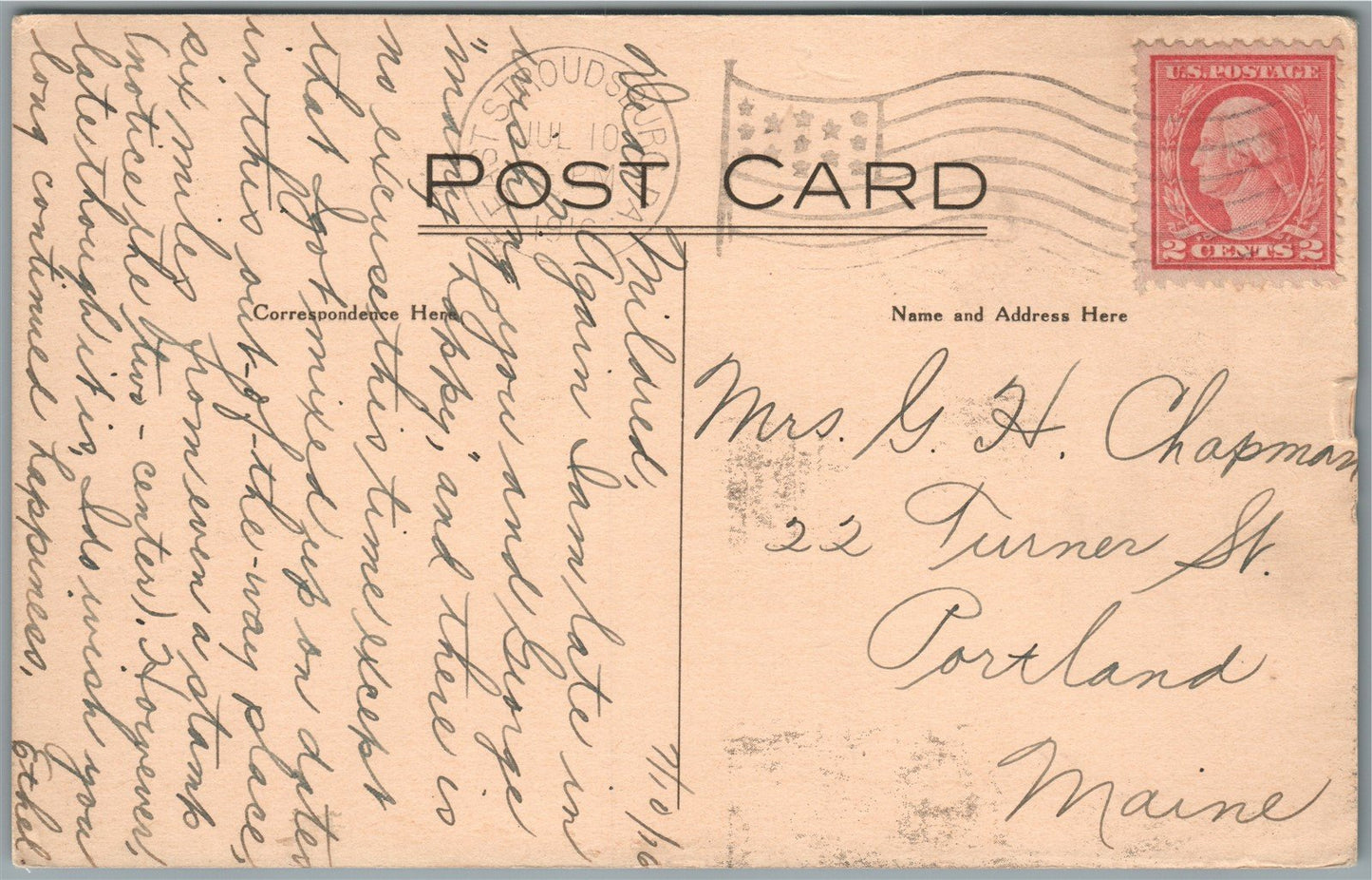 DELAWARE VALLEY PA OAK GROVE HOUSE ANTIQUE POSTCARD