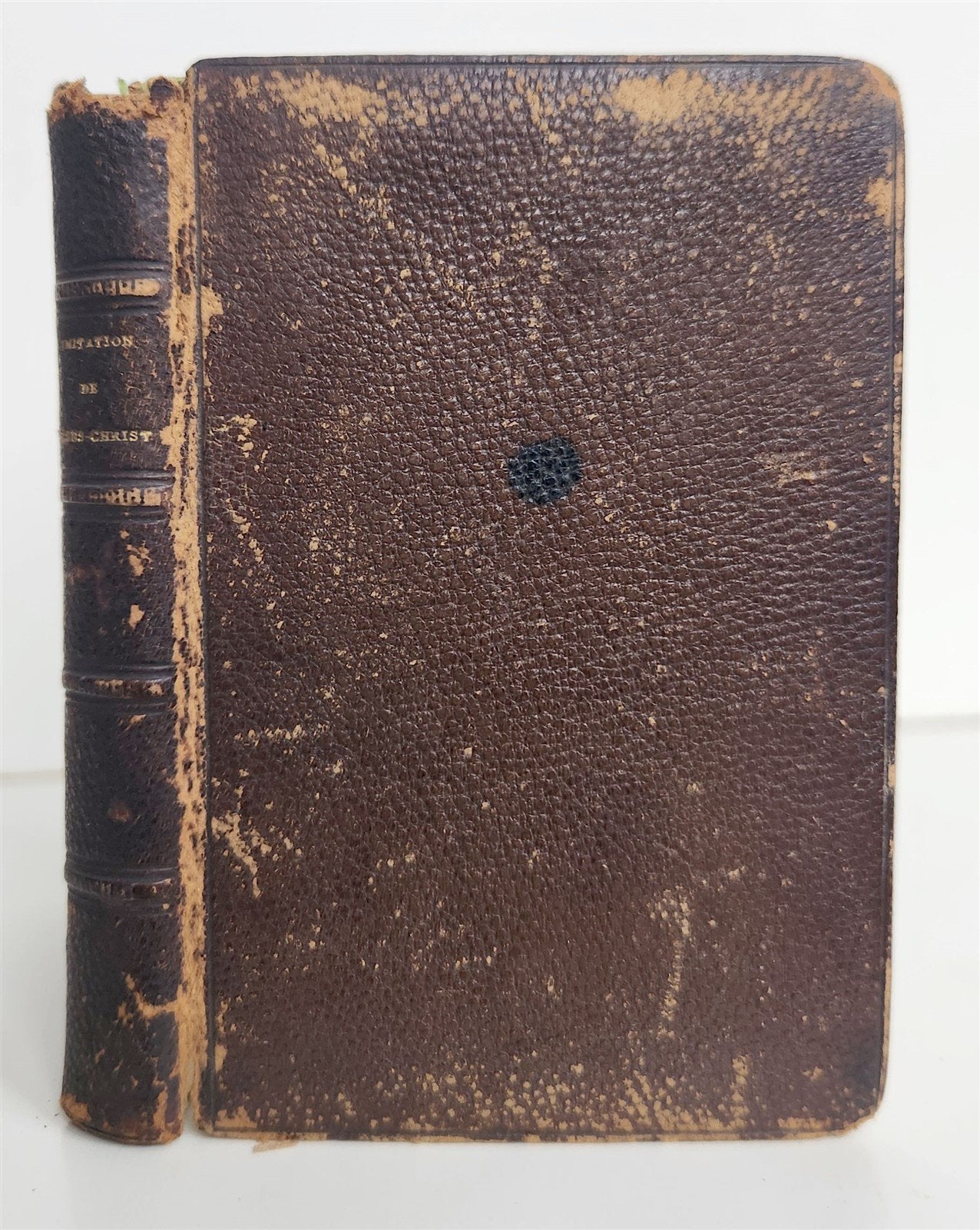 1860s IMITATION de JESUS - CHRIST antique in FRENCH