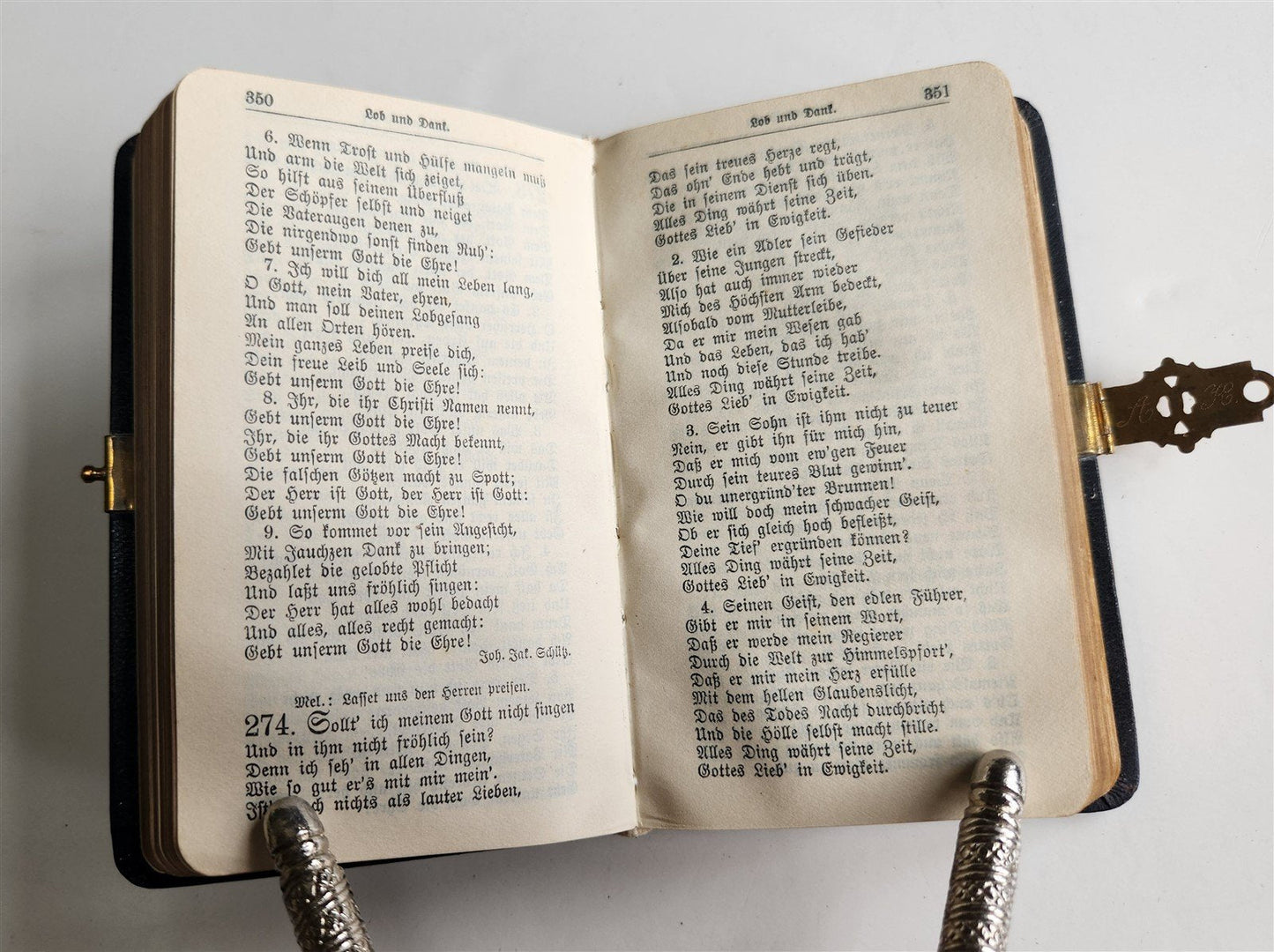 1900s GERMAN HYMNAL antique EVANGELISCH-LUTHERISCHES GESANGBUCH