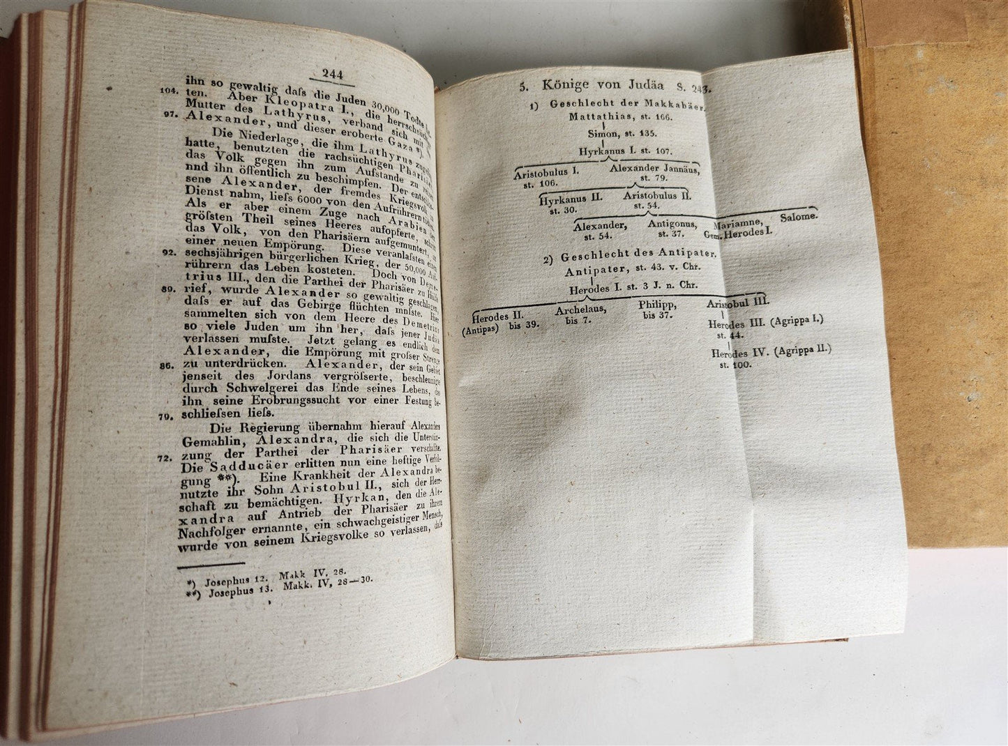 1822 History of states & peoples of ancient world in GERMAN antique 2 VOLUMES