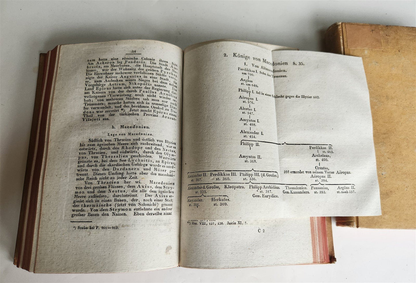 1822 History of states & peoples of ancient world in GERMAN antique 2 VOLUMES