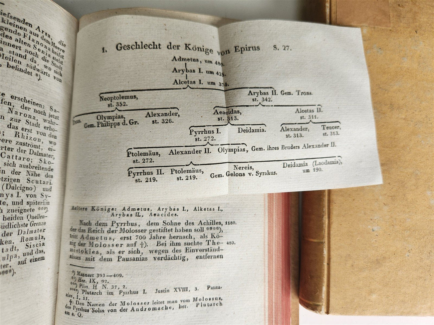 1822 History of states & peoples of ancient world in GERMAN antique 2 VOLUMES