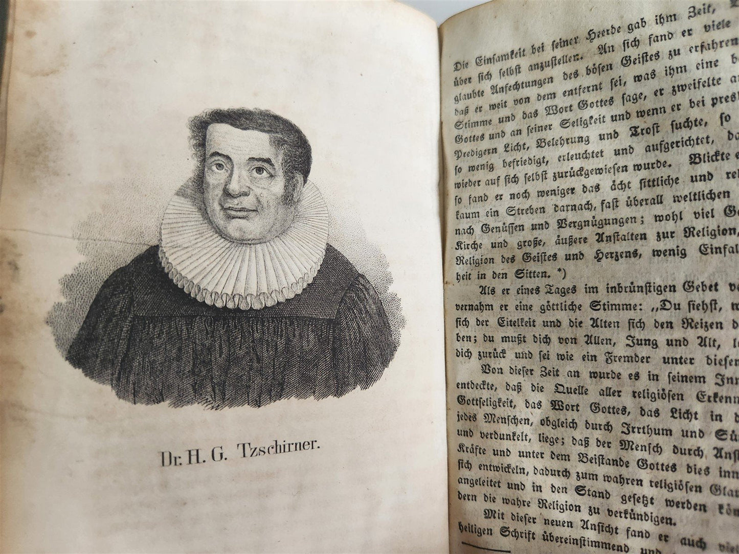 1838 GALLERY OF CHRISTIAN CHURCH REFORMERS in GERMAN antique 5 VOLS illustrated