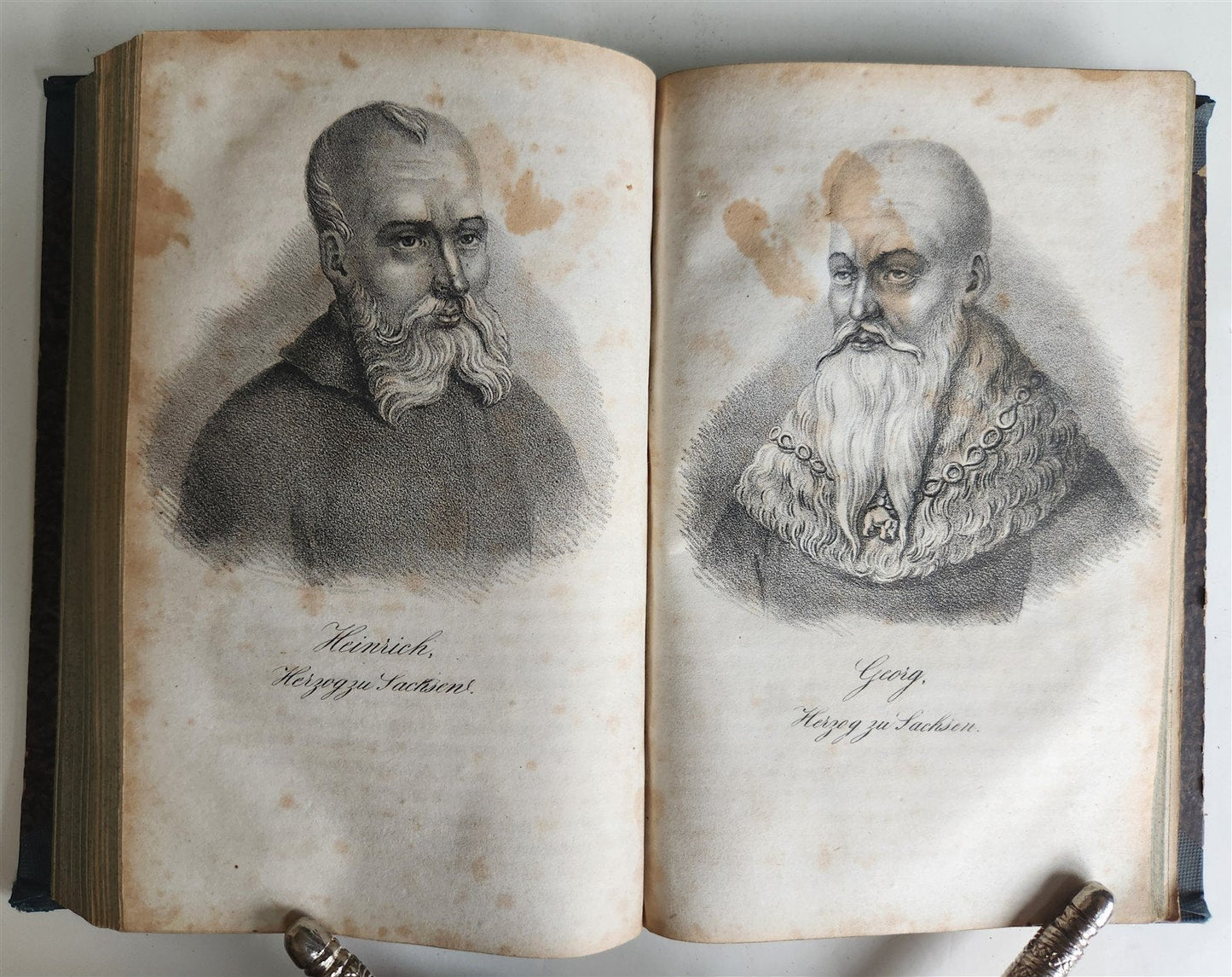 1838 GALLERY OF CHRISTIAN CHURCH REFORMERS in GERMAN antique 5 VOLS illustrated