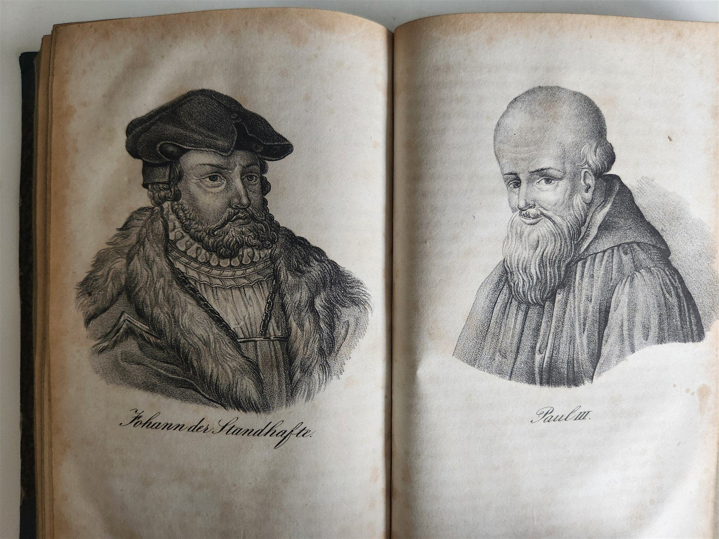 1838 GALLERY OF CHRISTIAN CHURCH REFORMERS in GERMAN antique 5 VOLS illustrated