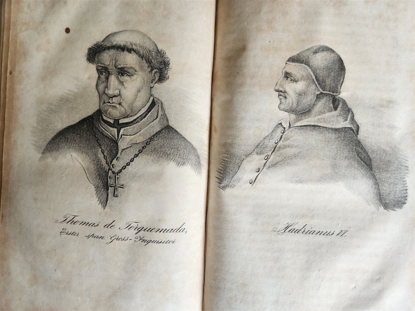 1838 GALLERY OF CHRISTIAN CHURCH REFORMERS in GERMAN antique 5 VOLS illustrated