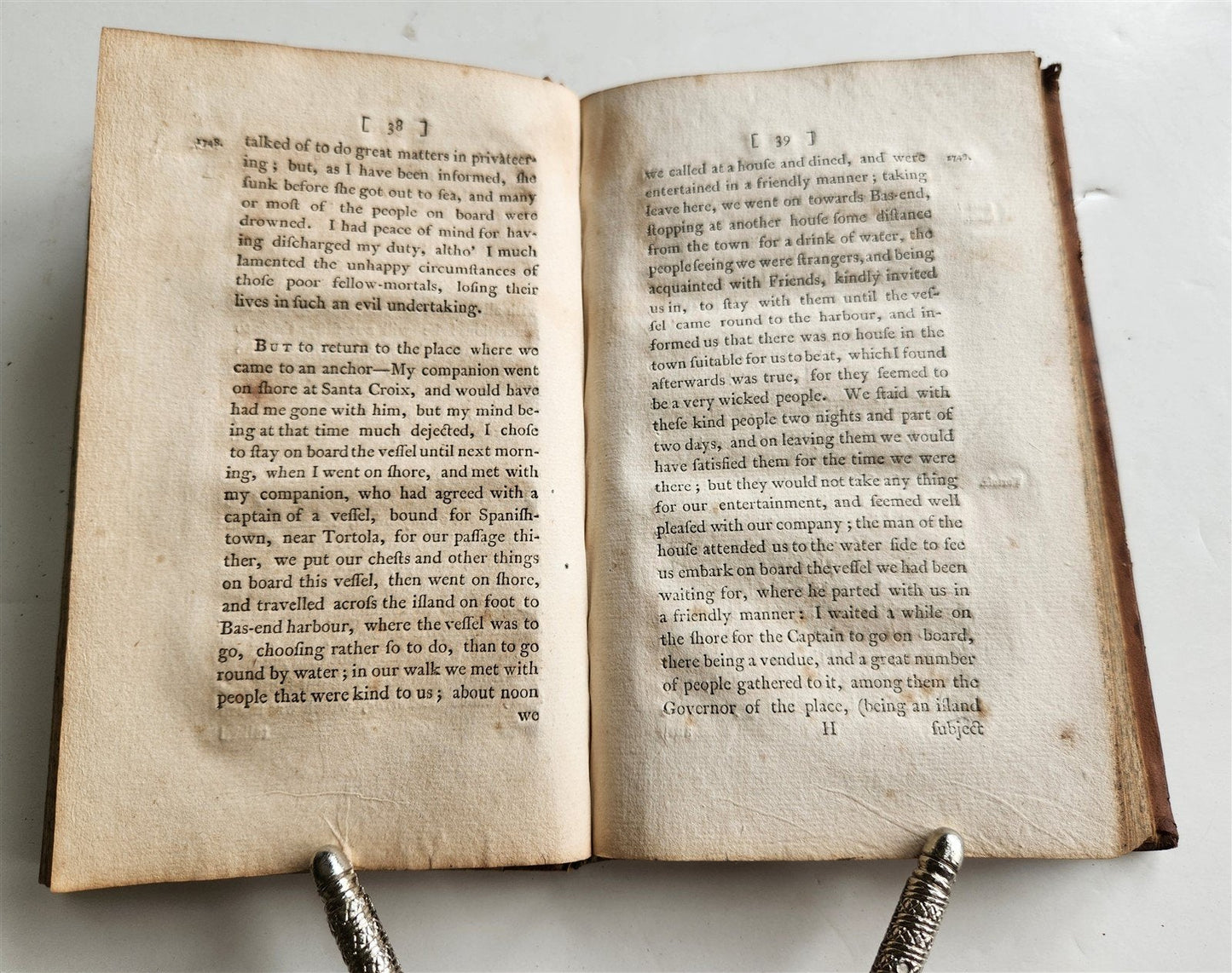 1772 JOURNAL OF LIFE TRAVELS of DANIEL STANTON PHILADELPHIA antique AMERICANA