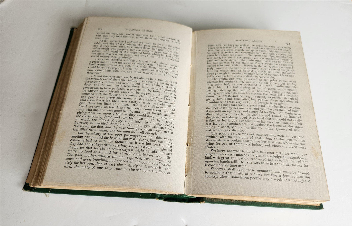 1880 LIFE AND ADVENTURES of ROBINSON CRUSOE by DANIEL DE FOE antique