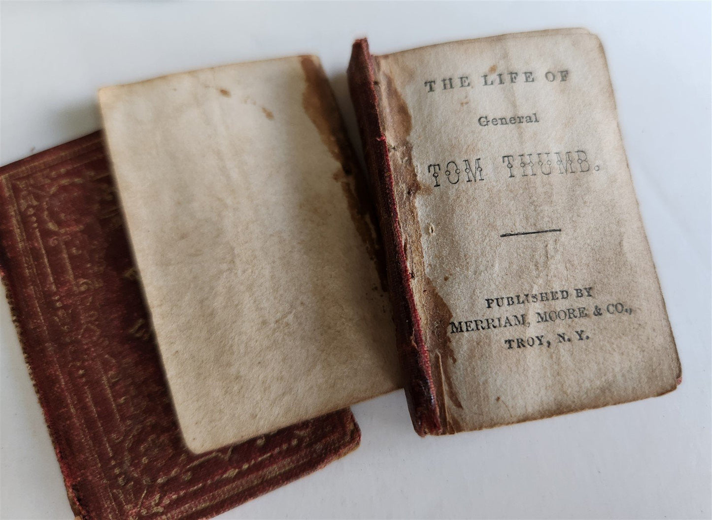 1860s MINIATURE BOOKS LOT of 5 CIVIL WAR ERA antique AMERICANA General Tom Thumb