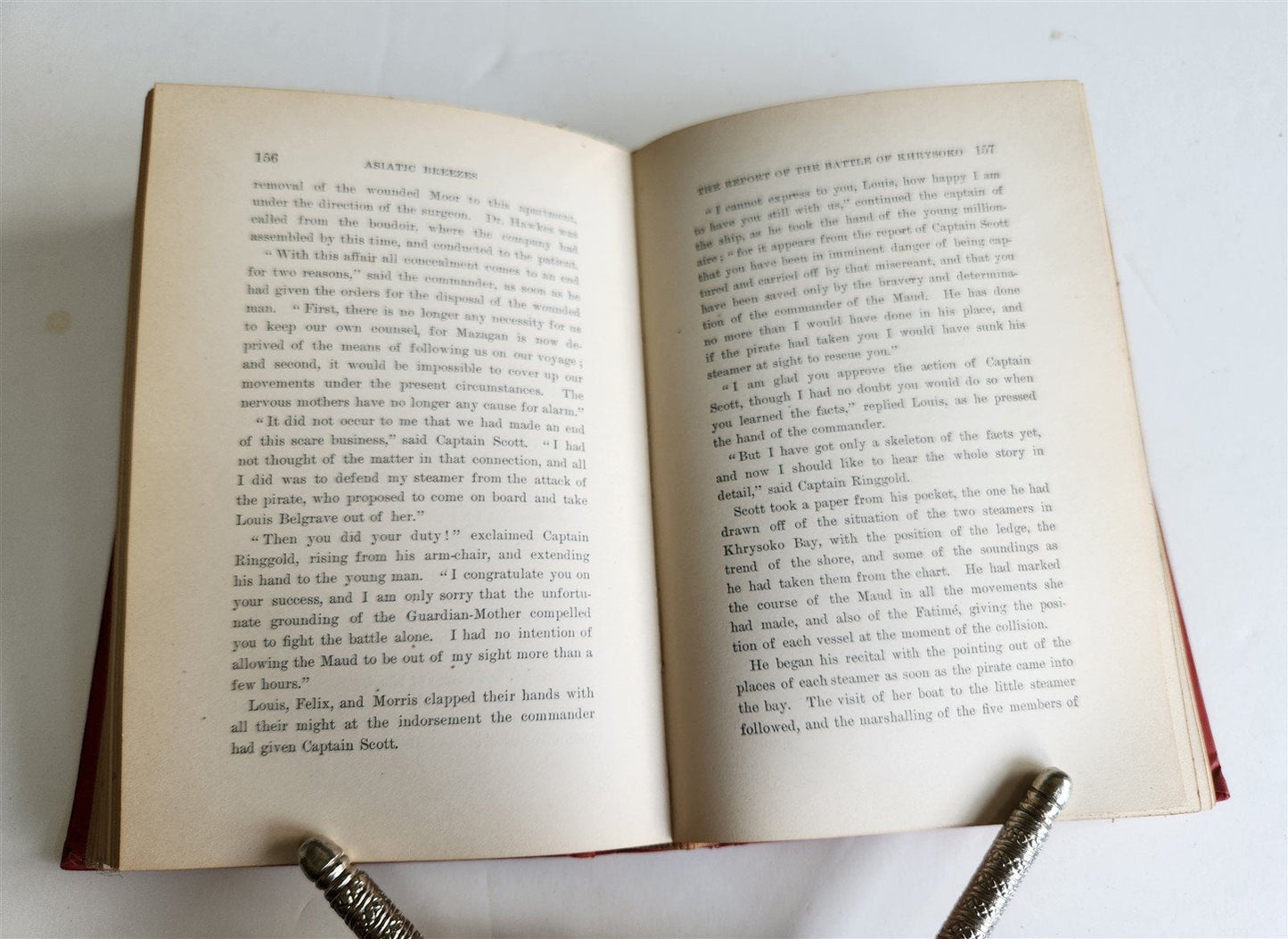 1895 ASIATIC BREEZES or STUDENTS ON THE WING by OLIVER OPTIC antique