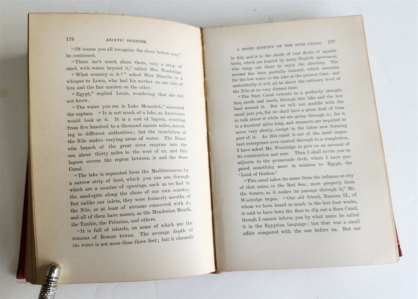 1895 ASIATIC BREEZES or STUDENTS ON THE WING by OLIVER OPTIC antique