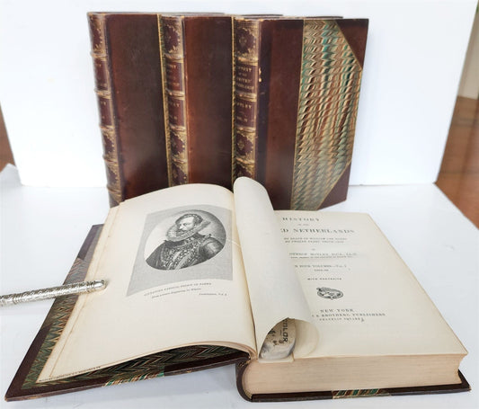 1888 HISTORY OF THE UNITED NETHERLANDS 4 volumes ANTIQUE in ENGLISH