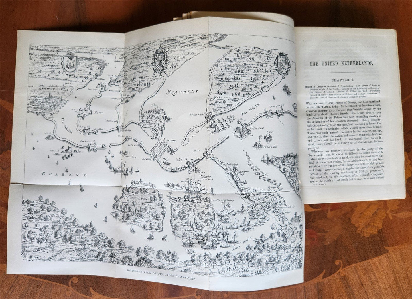 1888 HISTORY OF THE UNITED NETHERLANDS 4 volumes ANTIQUE in ENGLISH