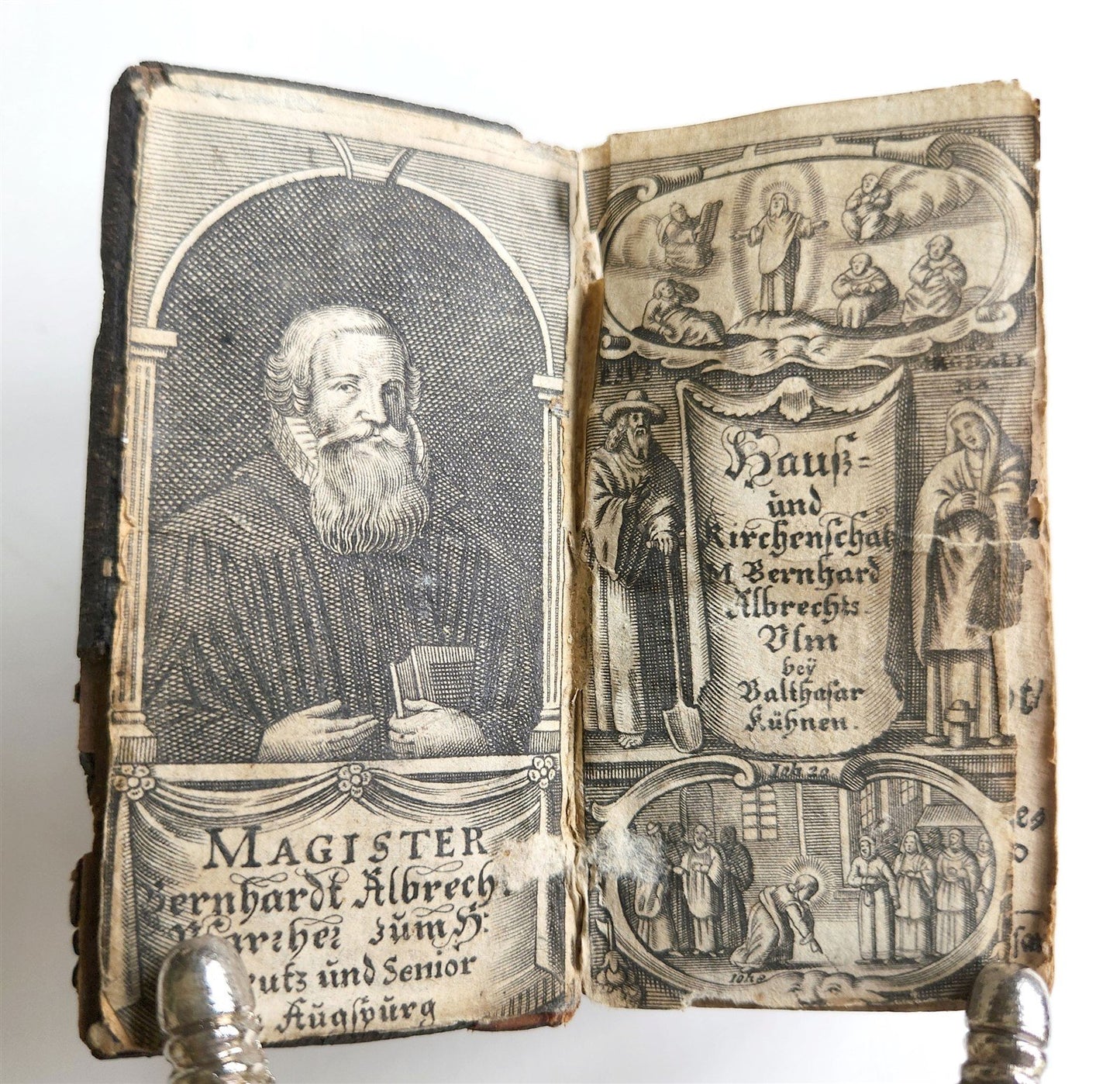 1659 PRAYER BOOK in GERMAN Haus-und-Kirchenschatz ANTIQUE by Bernhard Albrecht