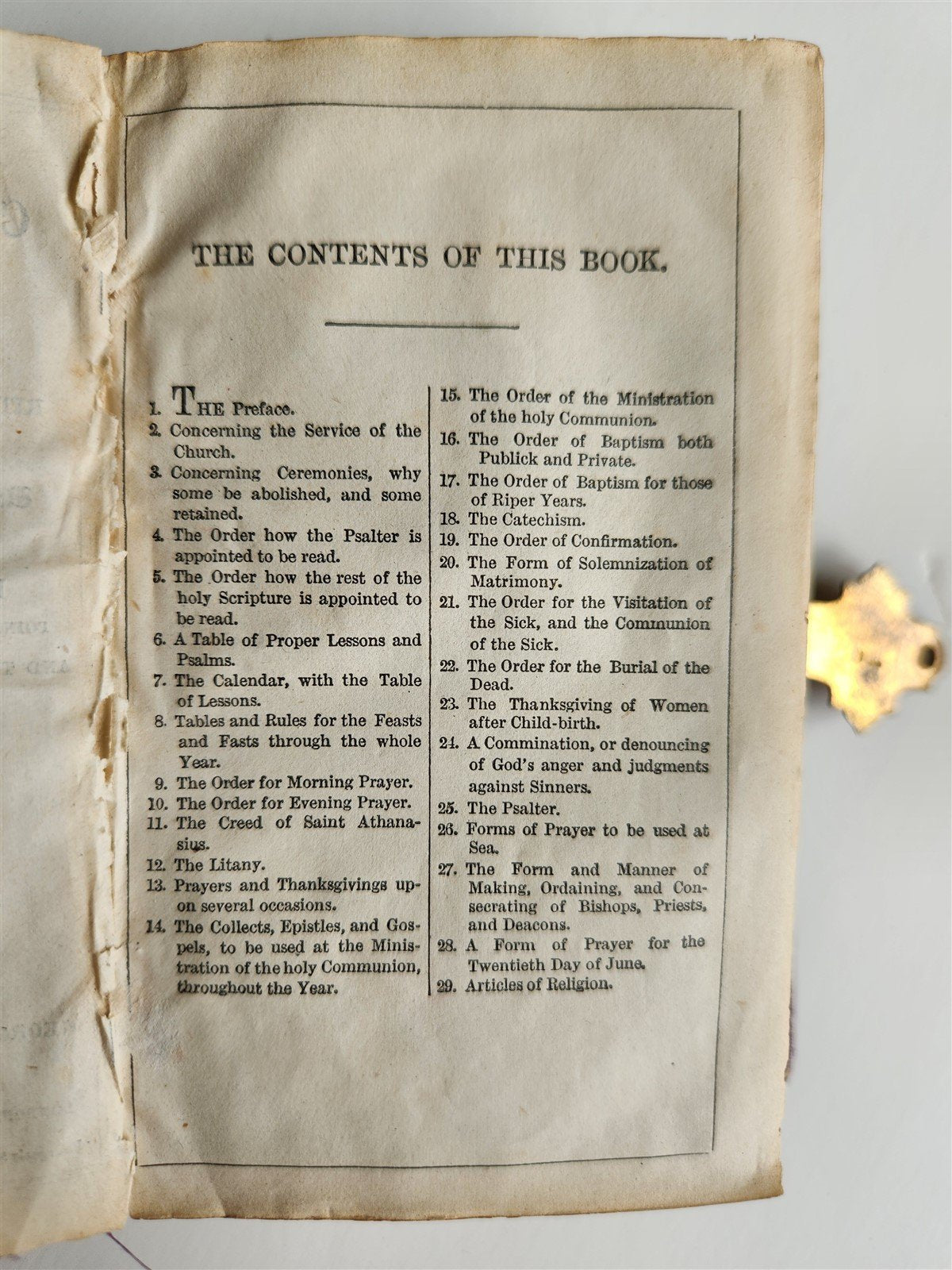 1865 TORTOISESHELL BINDING COMMON PRAYER BOOK & PSALMS in ENGLISH antique