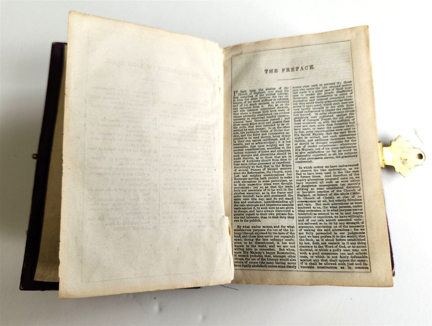 1865 TORTOISESHELL BINDING COMMON PRAYER BOOK & PSALMS in ENGLISH antique