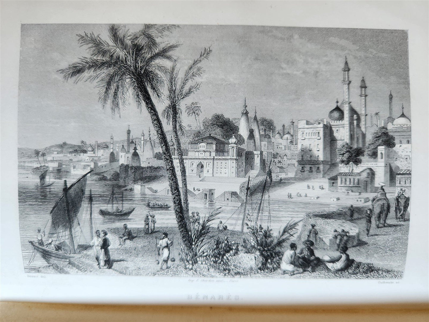1861 PICTURESQUE INDIA ANTIQUE ILLUSTRATED L'INDE PITTORESQUE