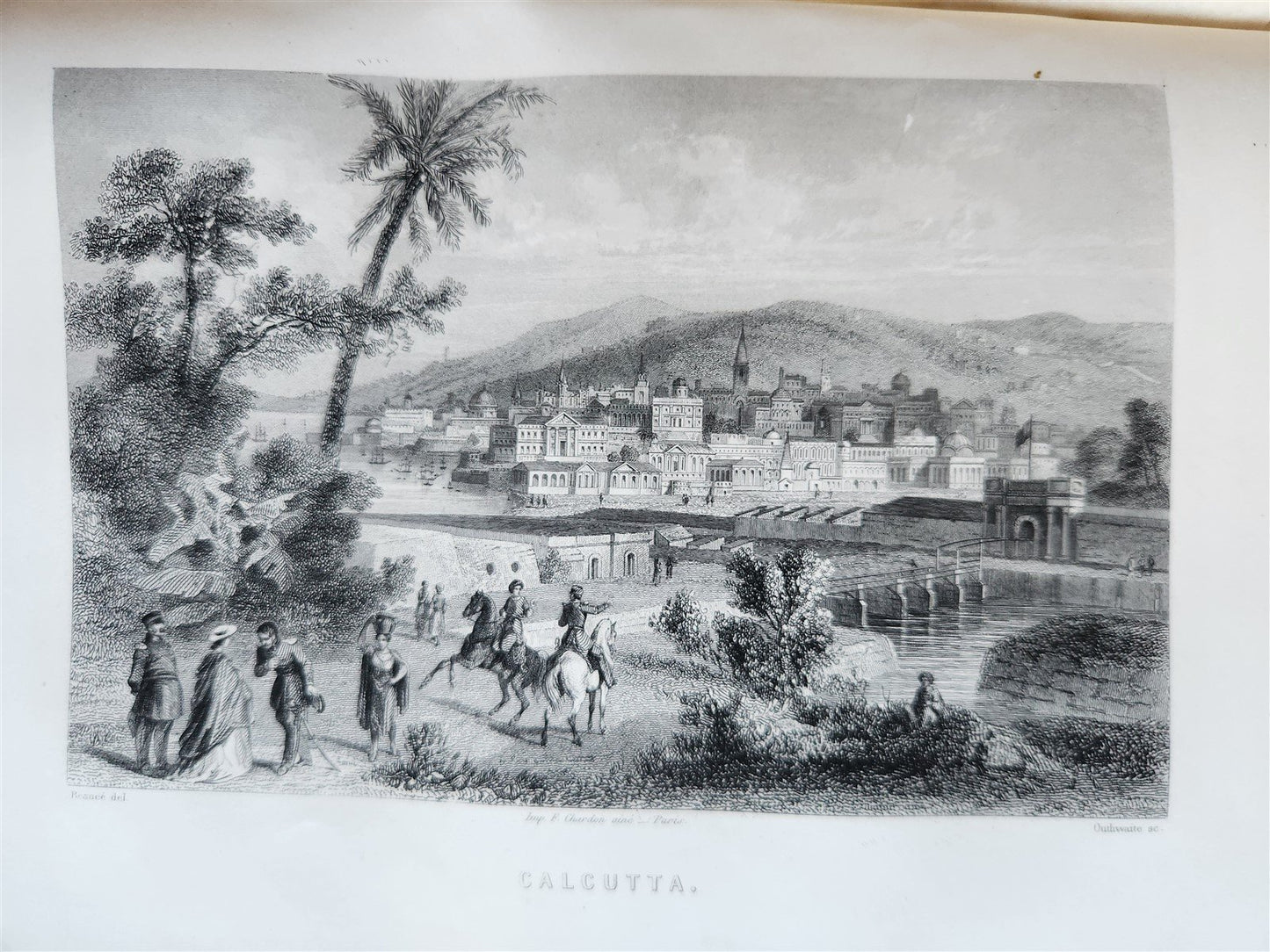 1861 PICTURESQUE INDIA ANTIQUE ILLUSTRATED L'INDE PITTORESQUE