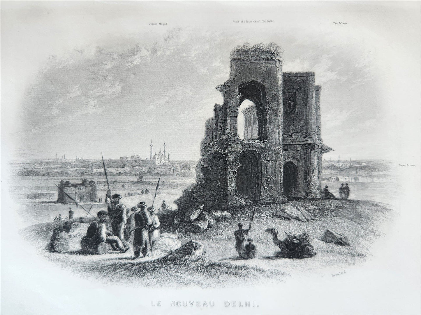 1861 PICTURESQUE INDIA ANTIQUE ILLUSTRATED L'INDE PITTORESQUE