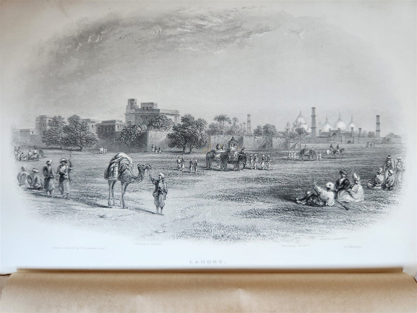 1861 PICTURESQUE INDIA ANTIQUE ILLUSTRATED L'INDE PITTORESQUE