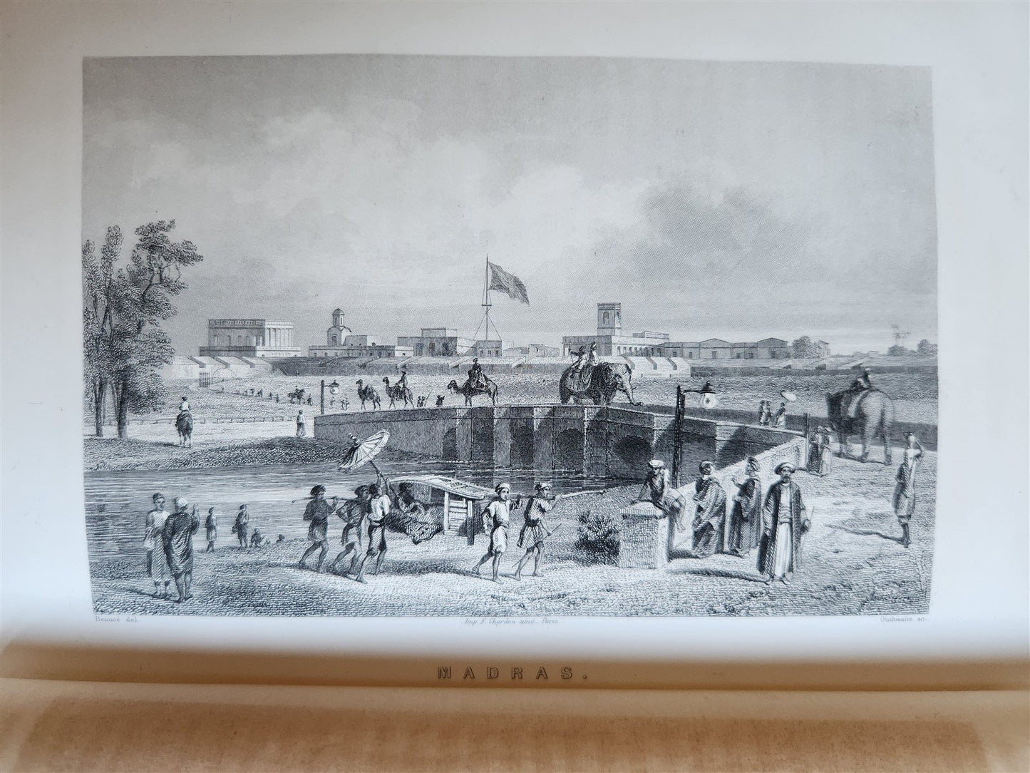 1861 PICTURESQUE INDIA ANTIQUE ILLUSTRATED L'INDE PITTORESQUE