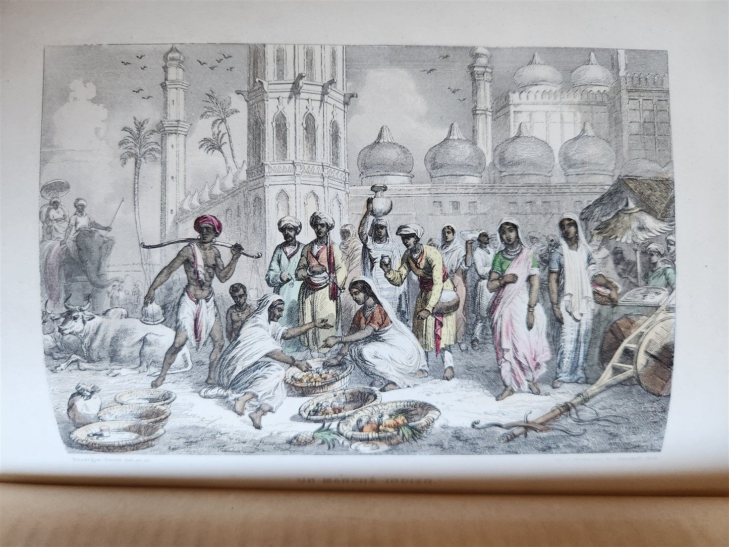 1861 PICTURESQUE INDIA ANTIQUE ILLUSTRATED L'INDE PITTORESQUE