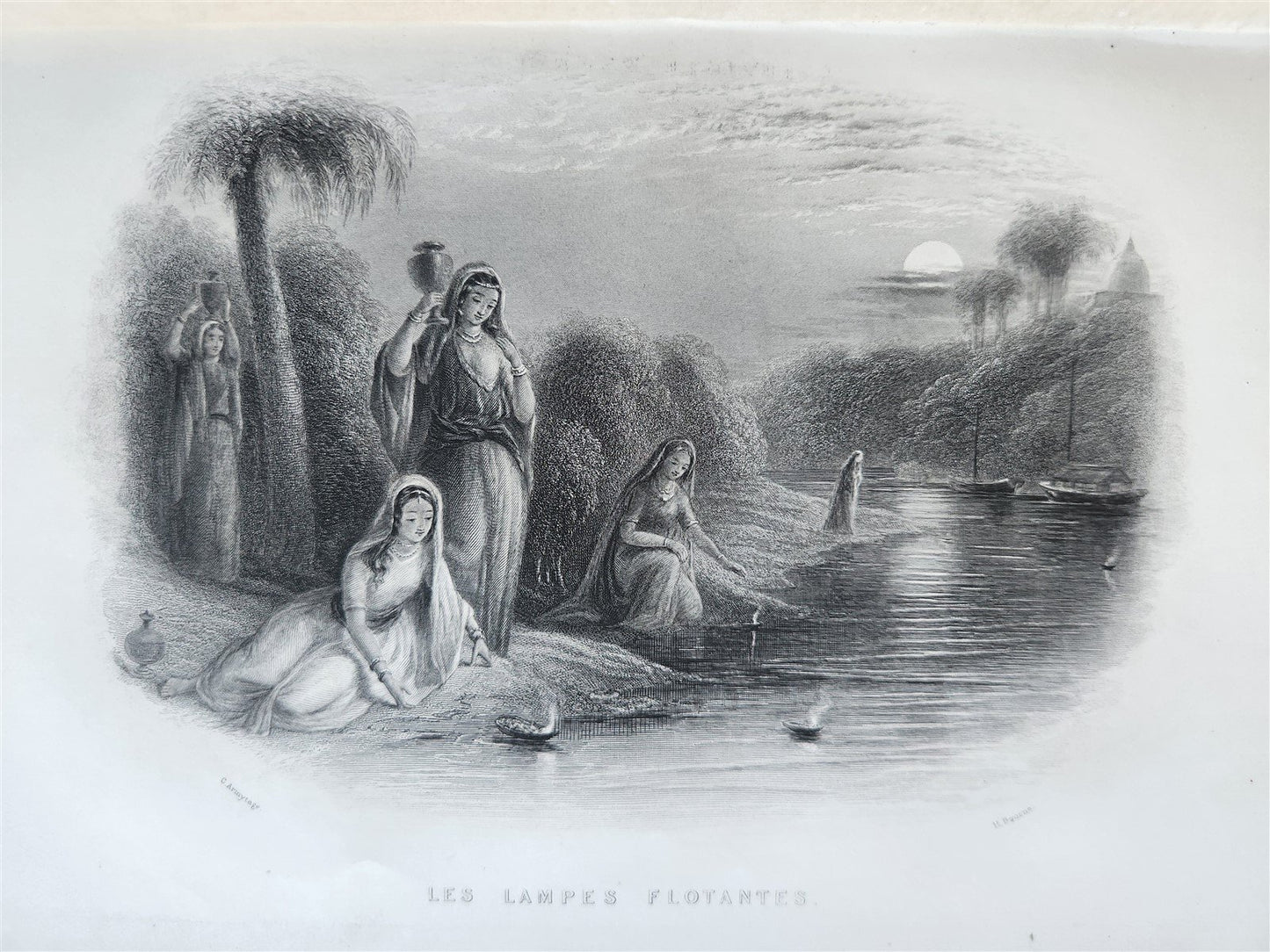 1861 PICTURESQUE INDIA ANTIQUE ILLUSTRATED L'INDE PITTORESQUE