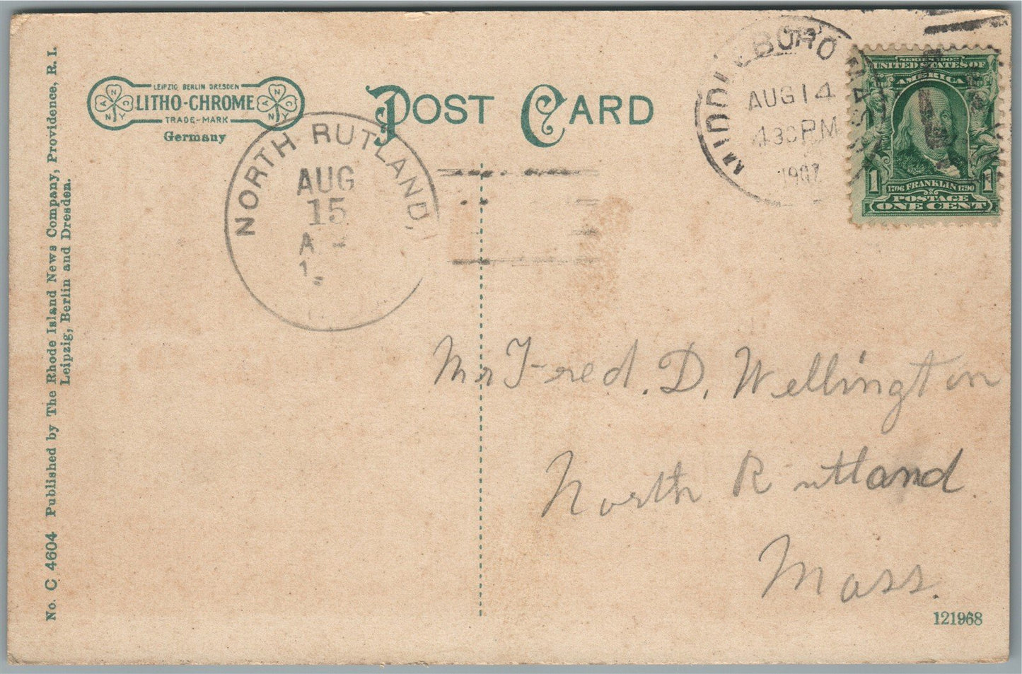 MIDDLEBORO MA RAILROAD STATION RAILWAY DEPOT ANTIQUE POSTCARD