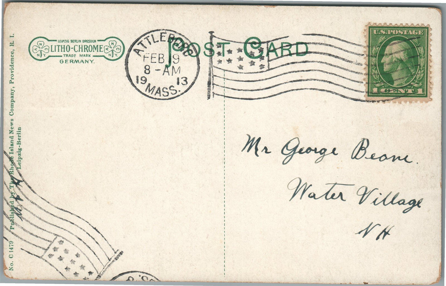 TAUNTON MA PROSPECT STREET ANTIQUE POSTCARD