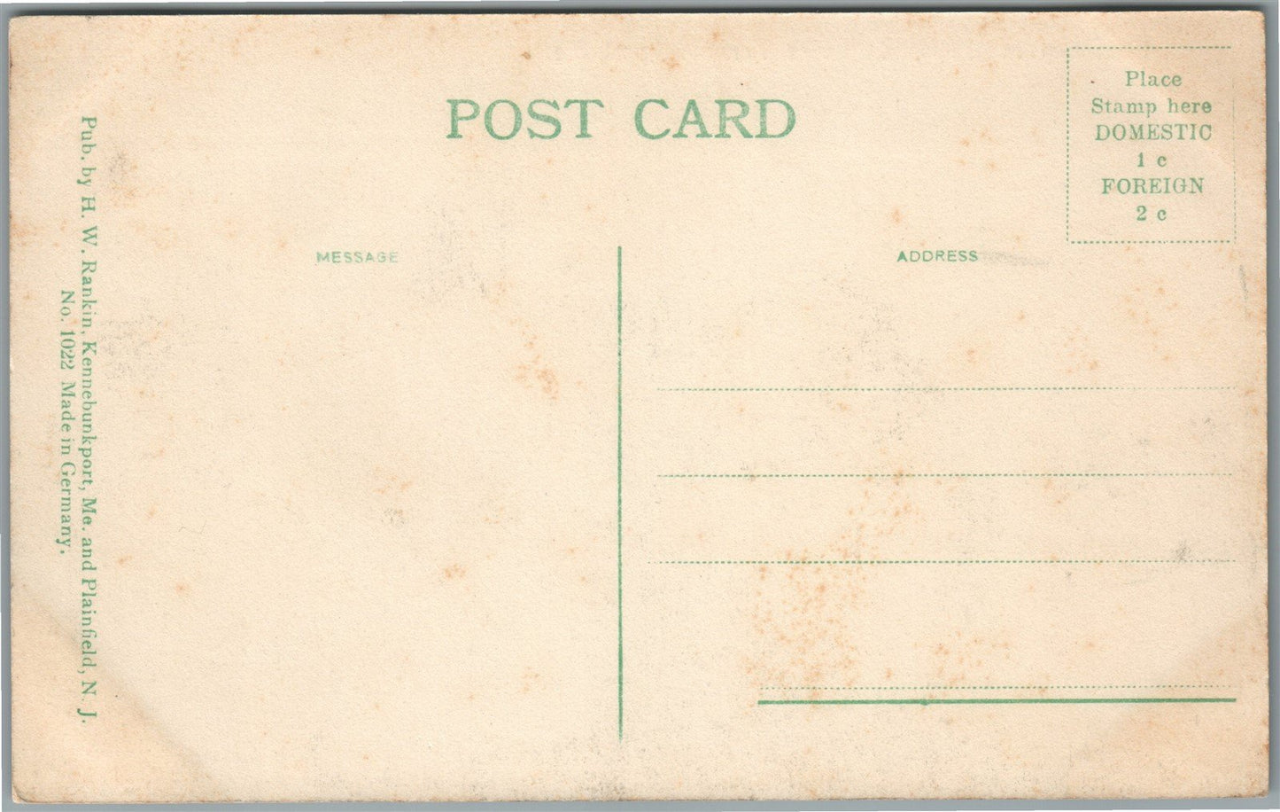 KENNEBUNKPORT ME NONANTUM & HIGHLAND HOUSES ANTIQUE POSTCARD