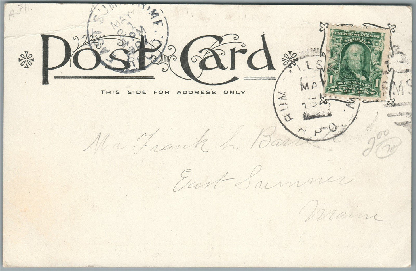 HEBRON ME MAINE SANATORIUM ANTIQUE POSTCARD