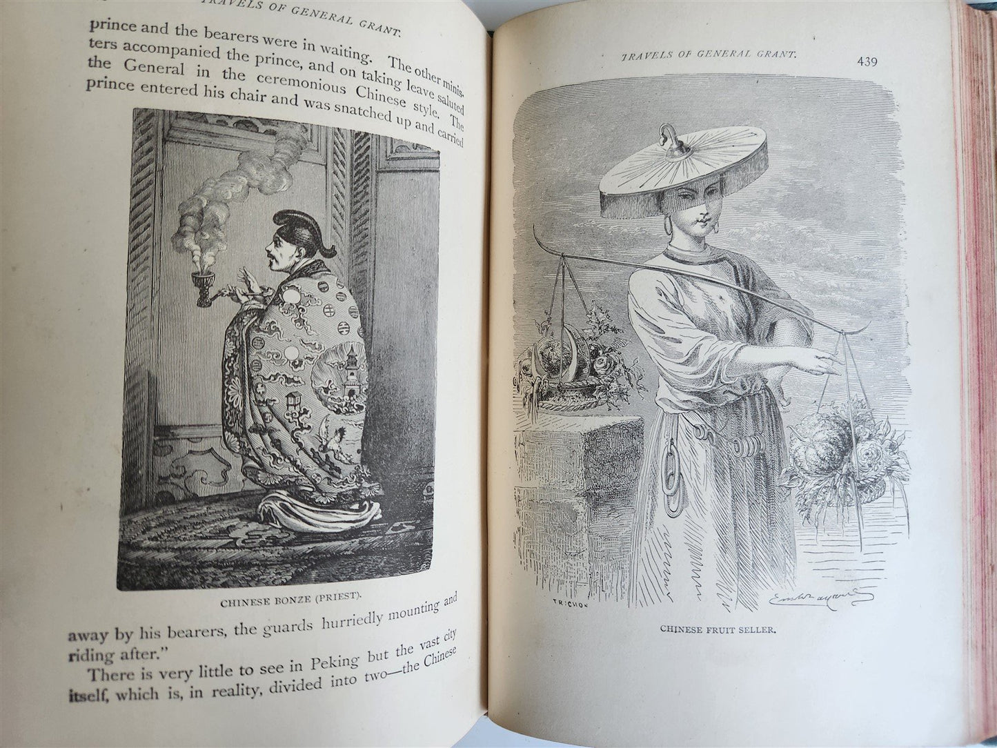1881 TRAVELS OF GENERAL GRANT by HEADLEY antique ILLUSTRATED