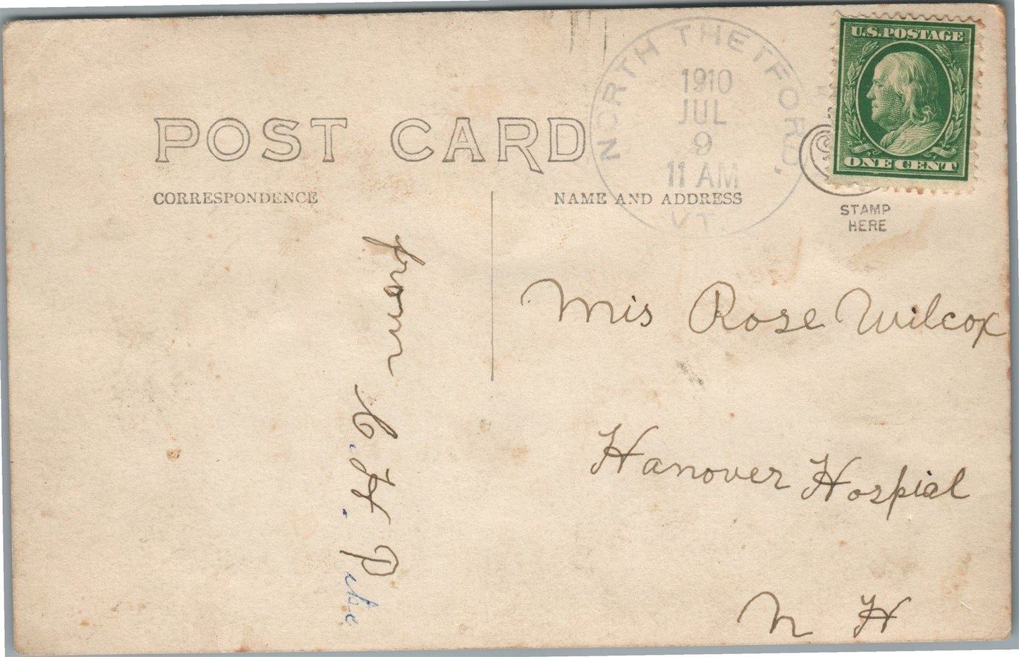 LYME NH GENERAL VIEW ANTIQUE REAL PHOTO POSTCARD RPPC