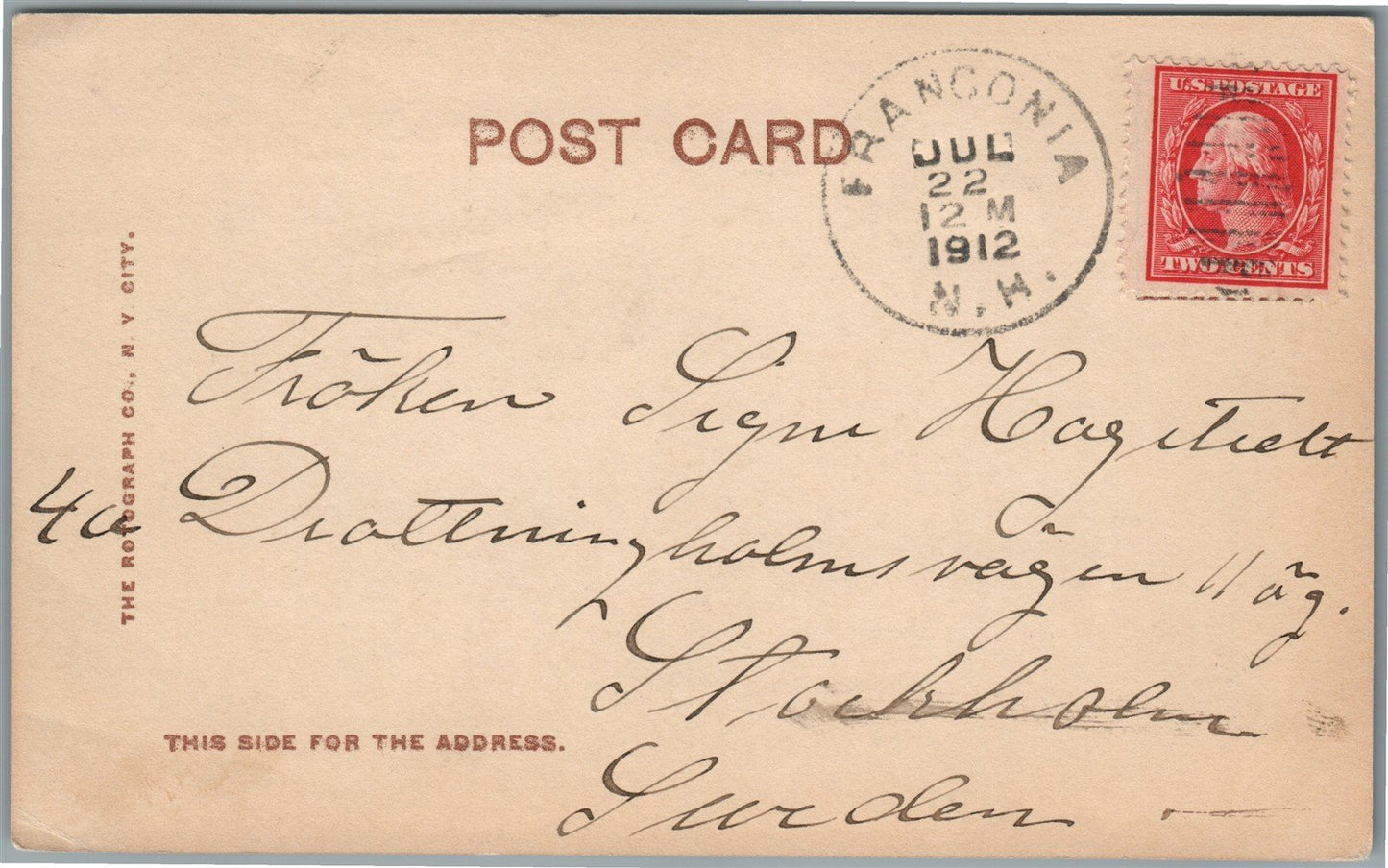 NEW PROFILE HOUSE NH ANTIQUE REAL PHOTO POSTCARD RPPC