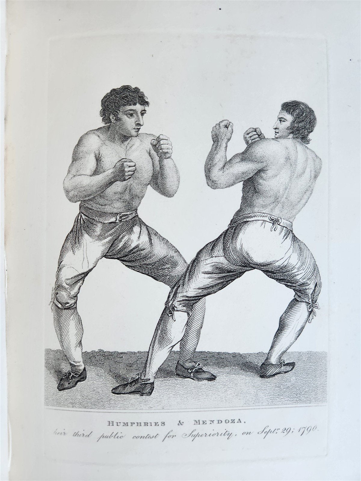 1820s BOXING PUGILISTS ILLUSTRATED w/ 62 PLATES antique