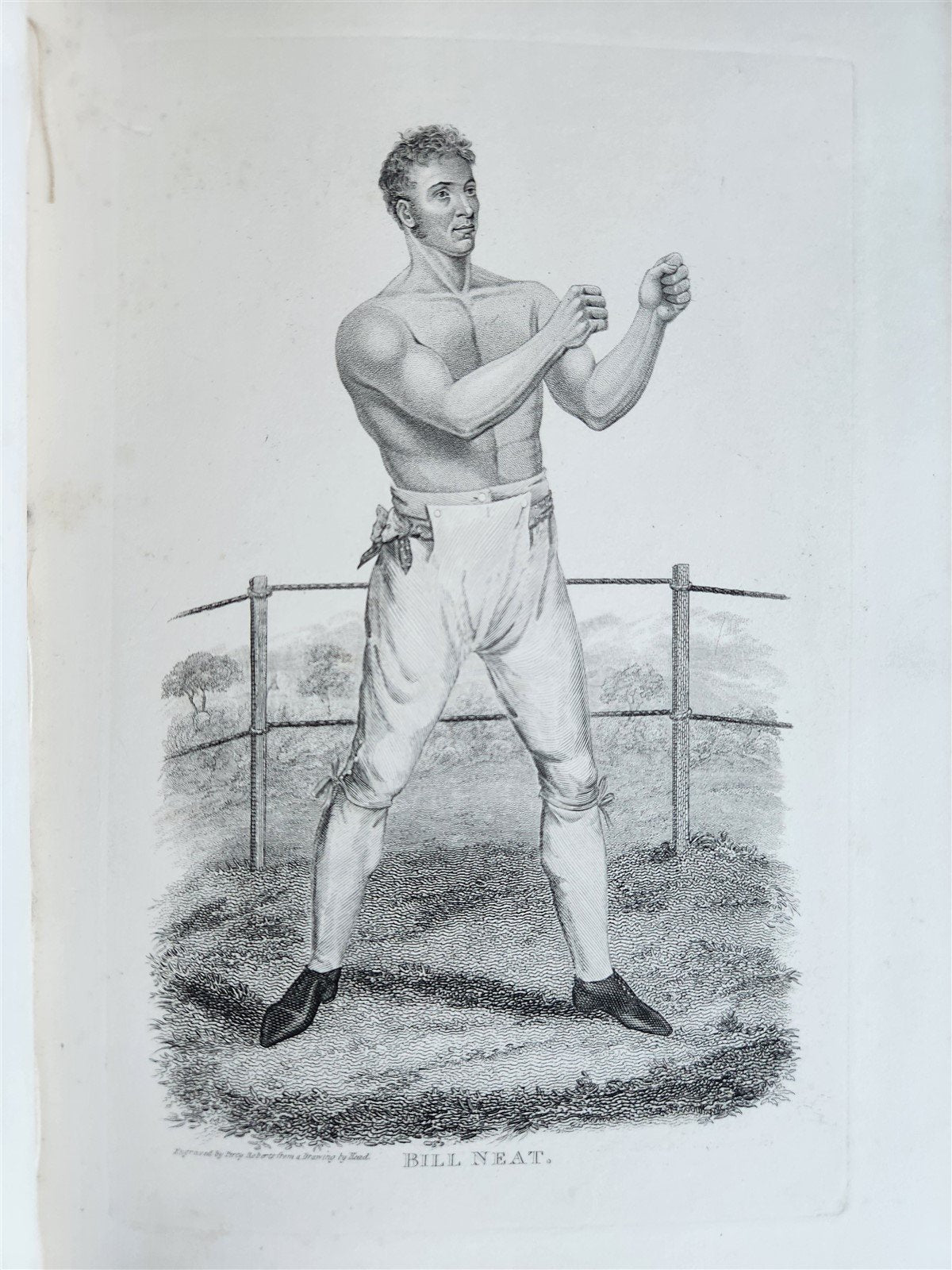 1820s BOXING PUGILISTS ILLUSTRATED w/ 62 PLATES antique