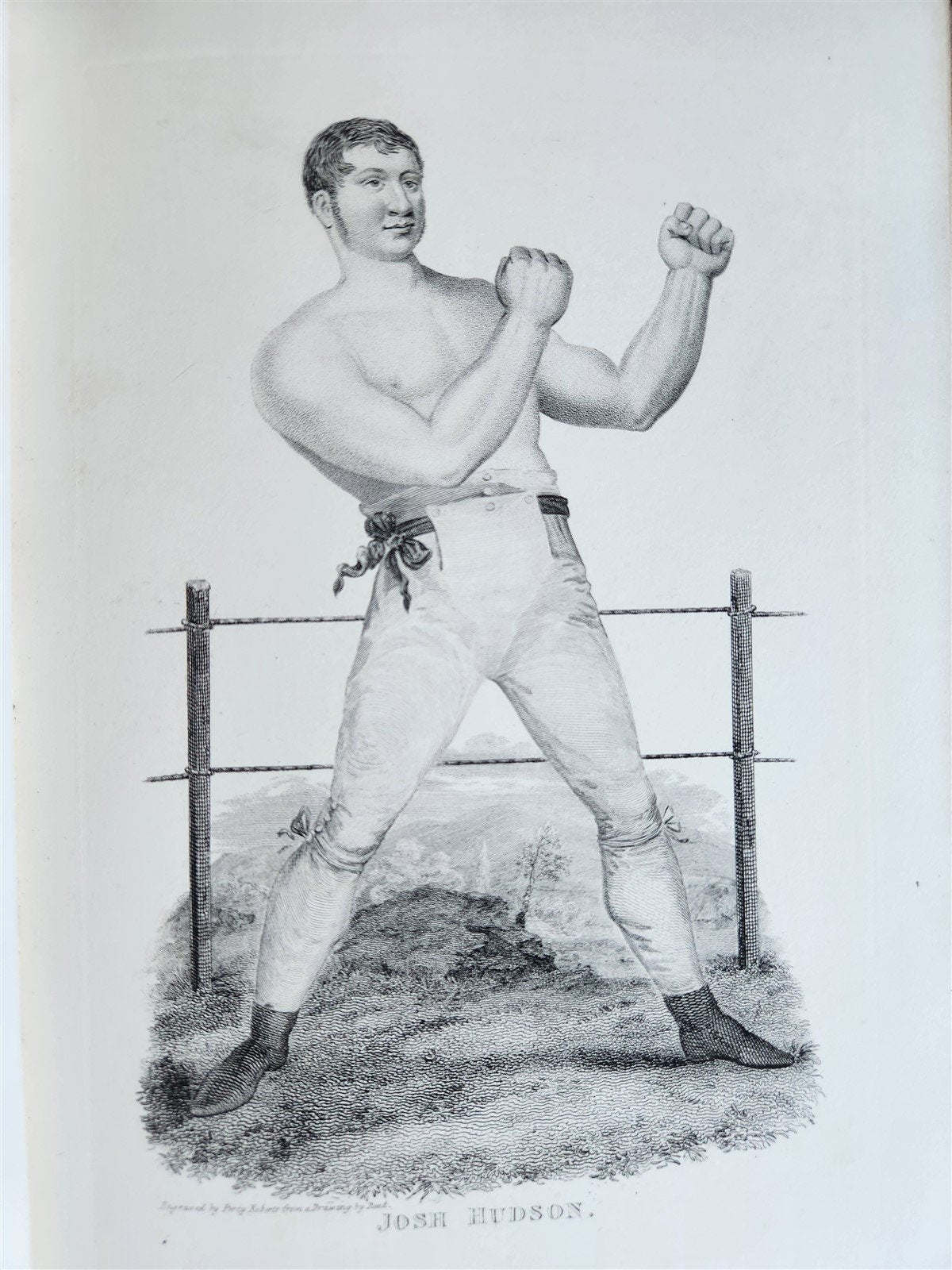 1820s BOXING PUGILISTS ILLUSTRATED w/ 62 PLATES antique