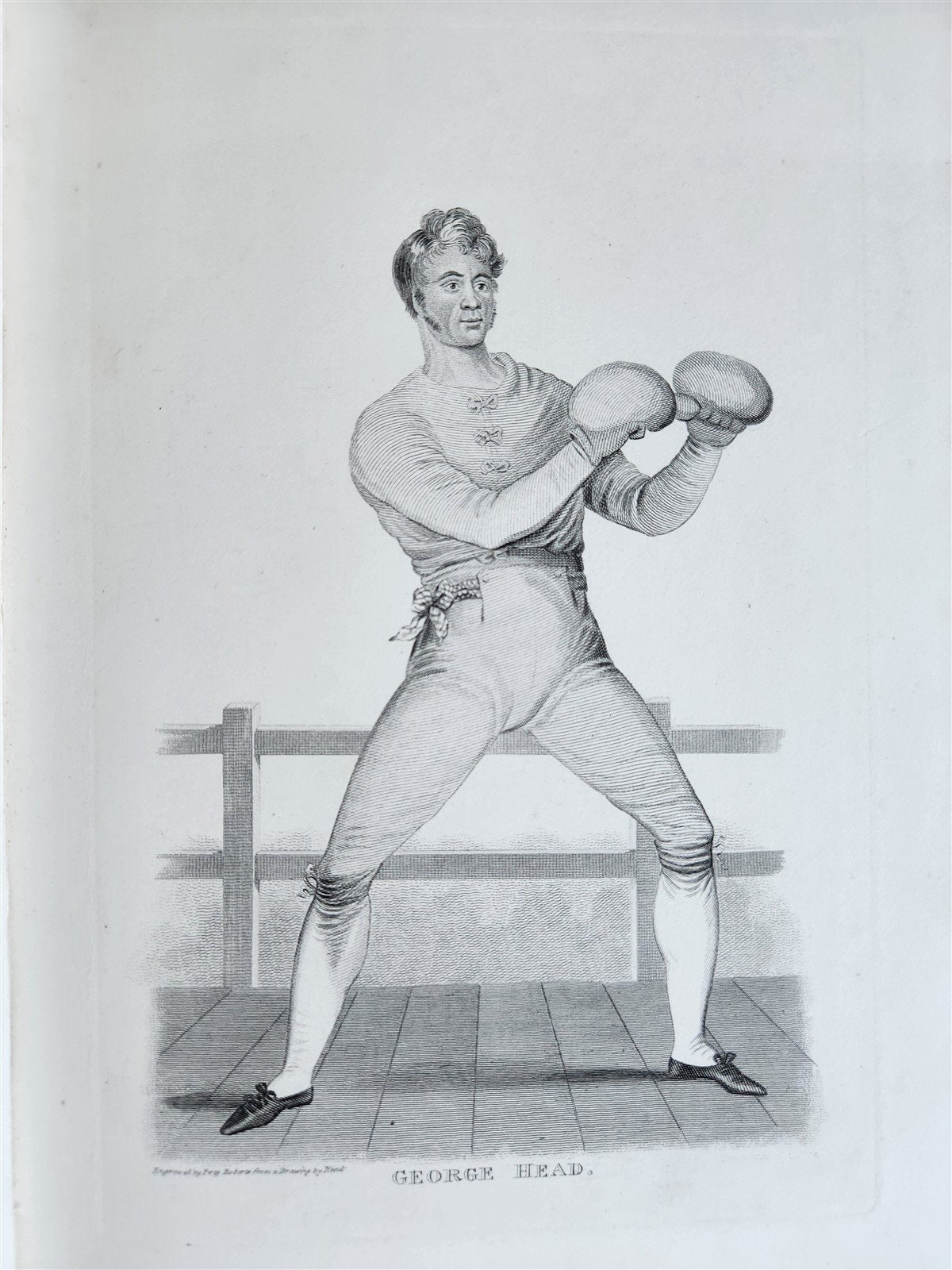 1820s BOXING PUGILISTS ILLUSTRATED w/ 62 PLATES antique