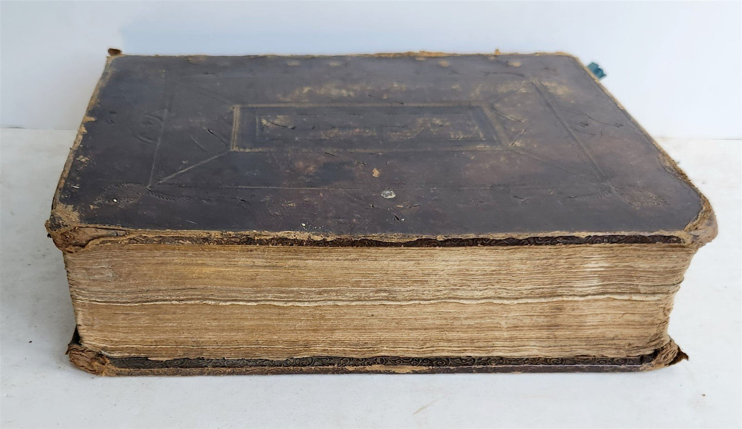 1703 BIBLE in ENGLISH antique London: Charles Bill & Executrix of Thomas Newcomb