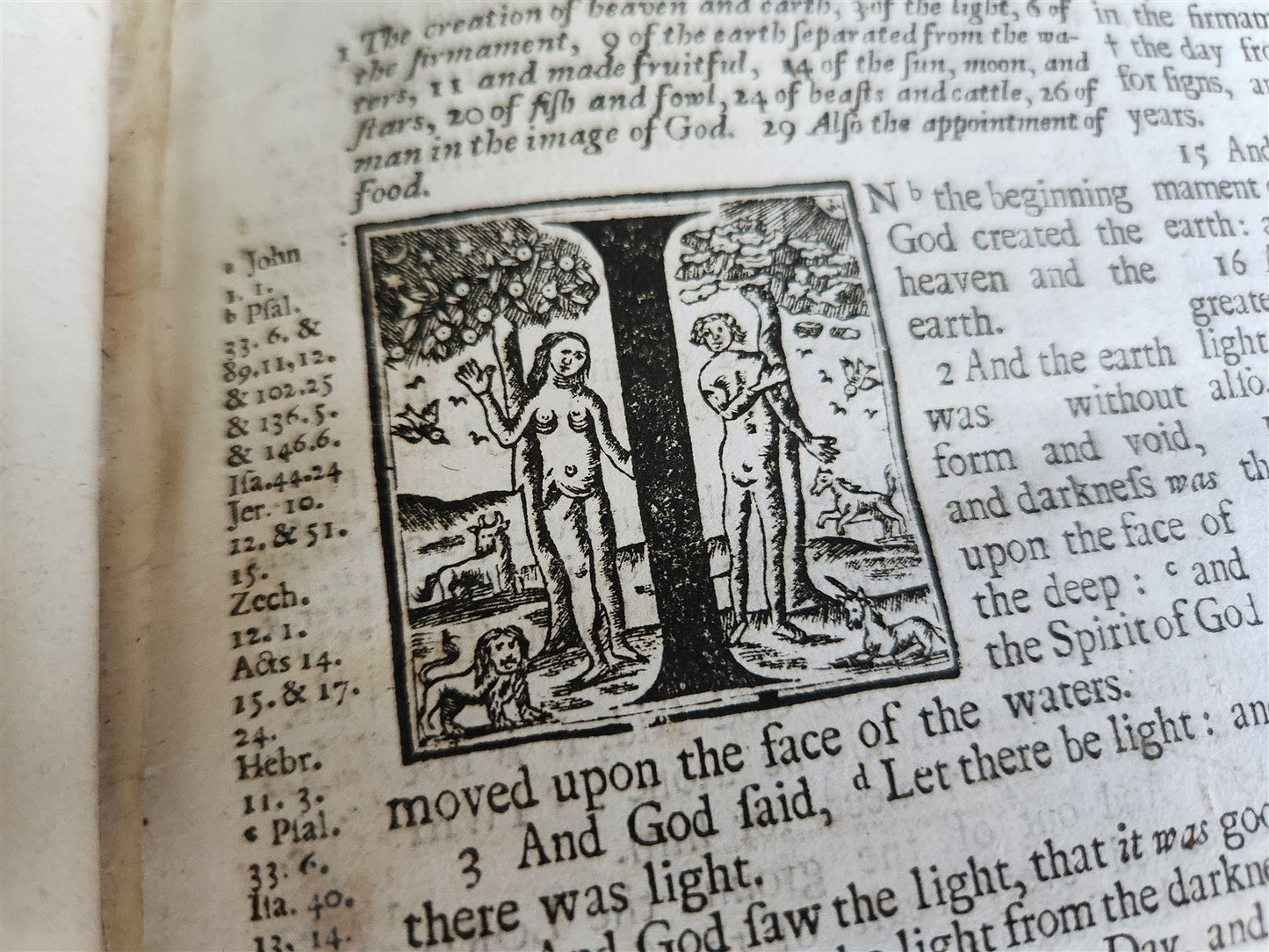 1703 BIBLE in ENGLISH antique London: Charles Bill & Executrix of Thomas Newcomb