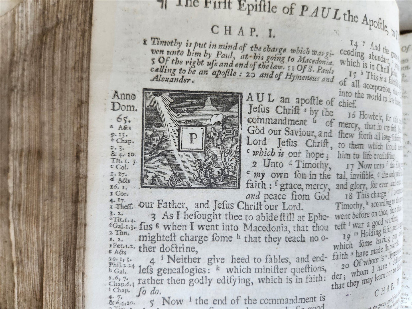 1703 BIBLE in ENGLISH antique London: Charles Bill & Executrix of Thomas Newcomb