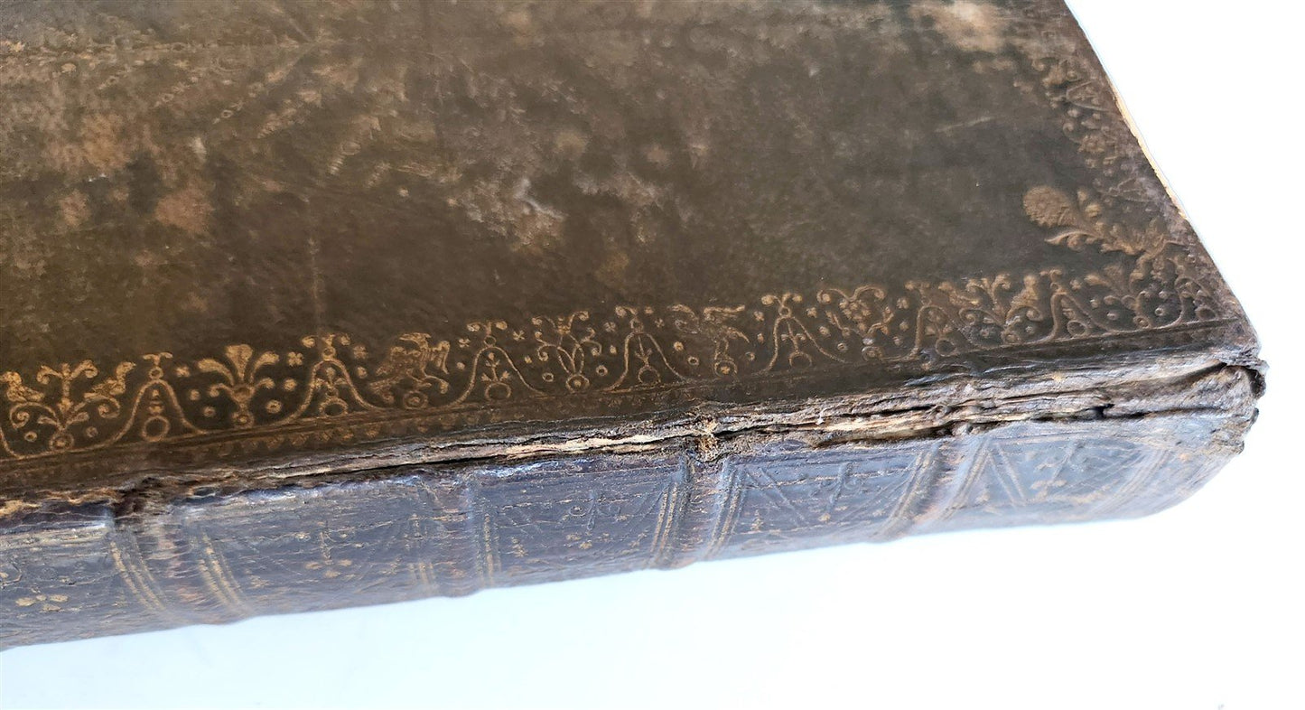 1745 BOOK of PSALMS antique in ENGLISH original binding 18th CENTURY