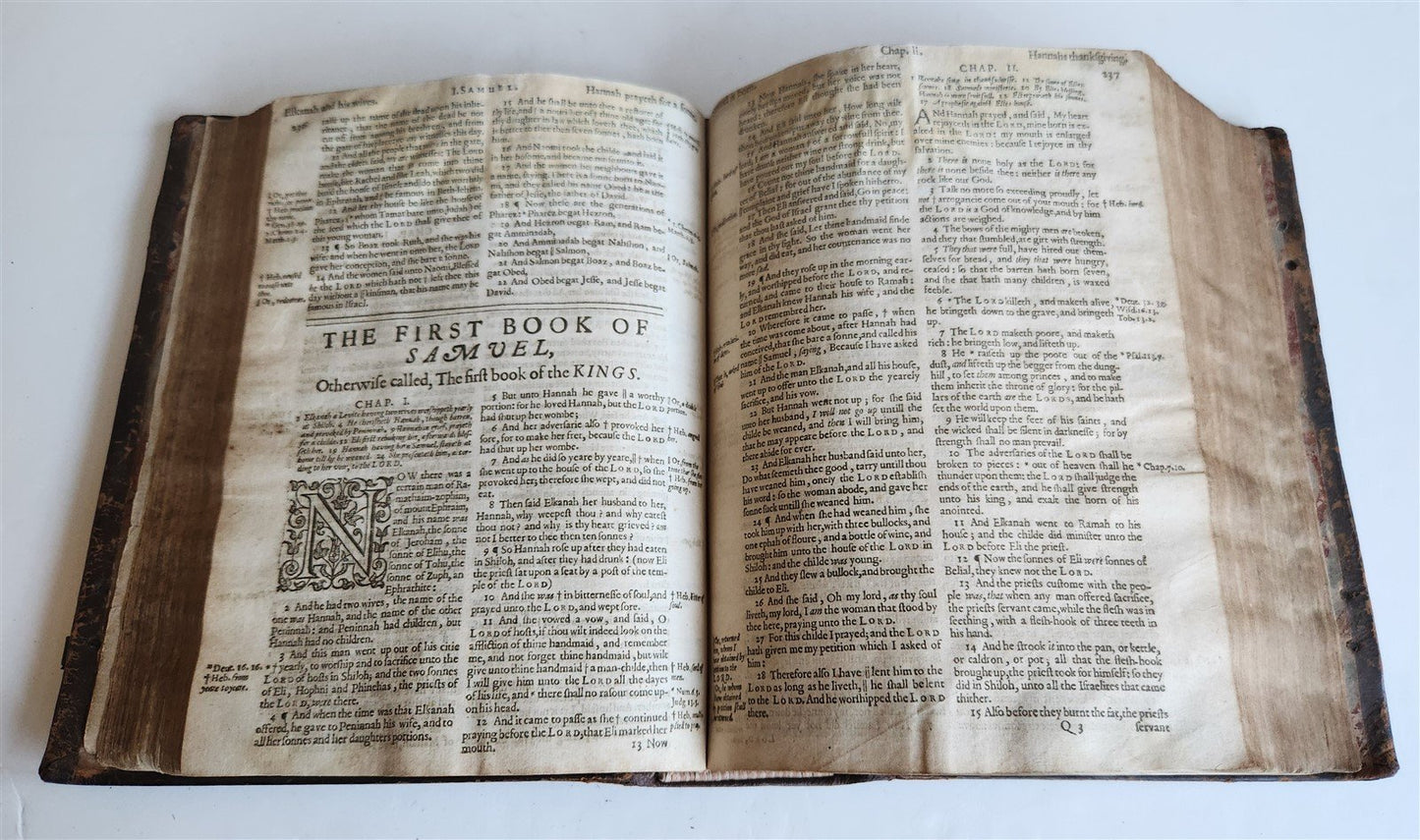 1630 BIBLE in ENGLISH antique OLD & NEW TESTAMENT 17th CENTURY